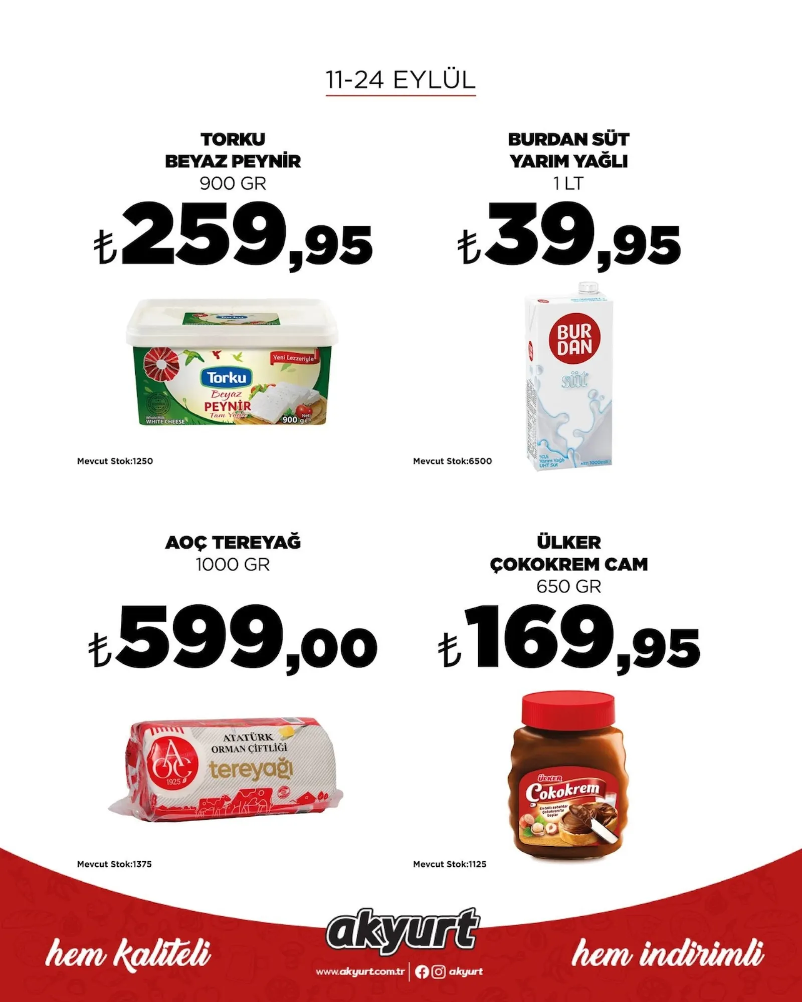 Akyurt  Süpermarket broşürü sayfa 1