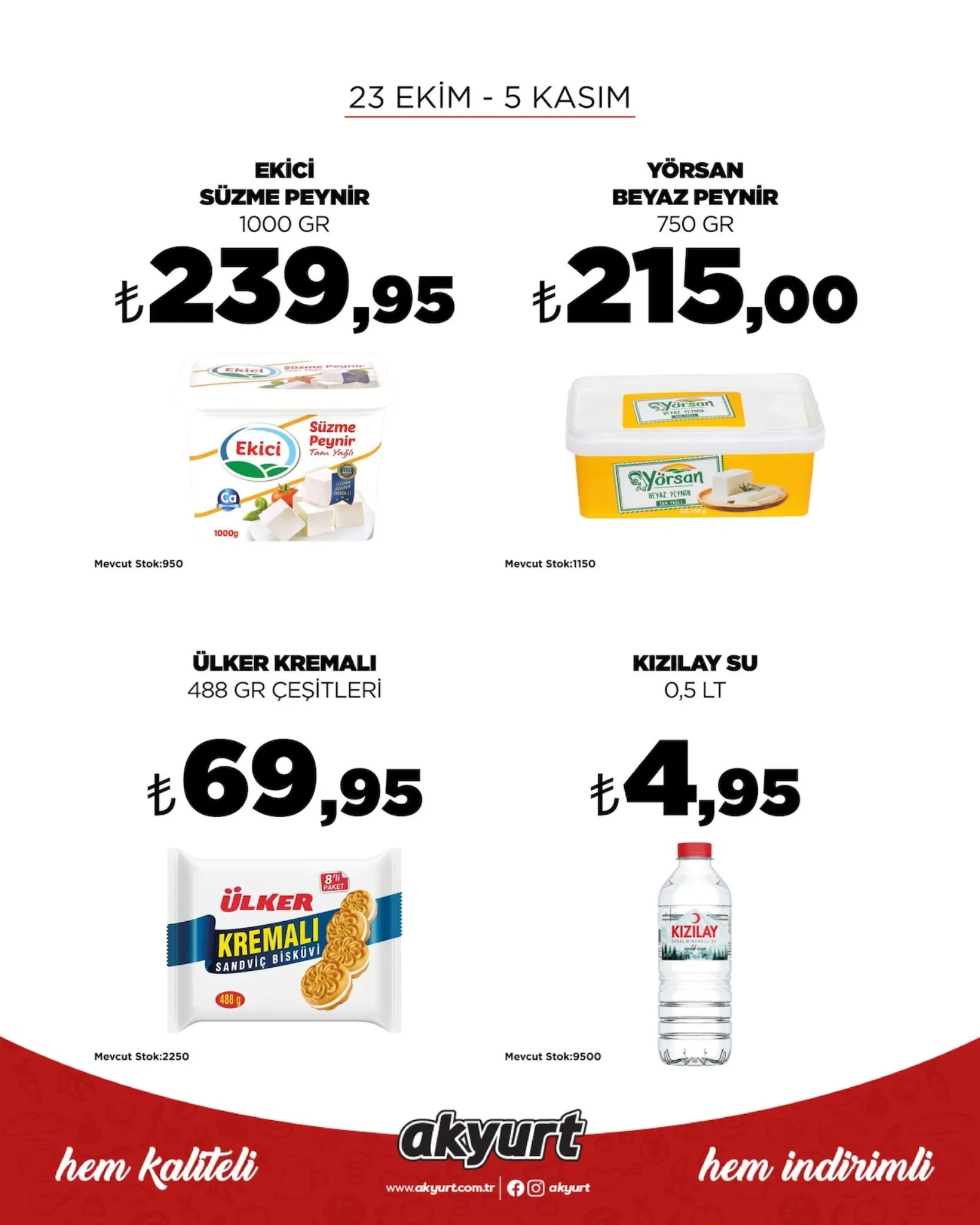Akyurt  Süpermarket broşürü sayfa 1