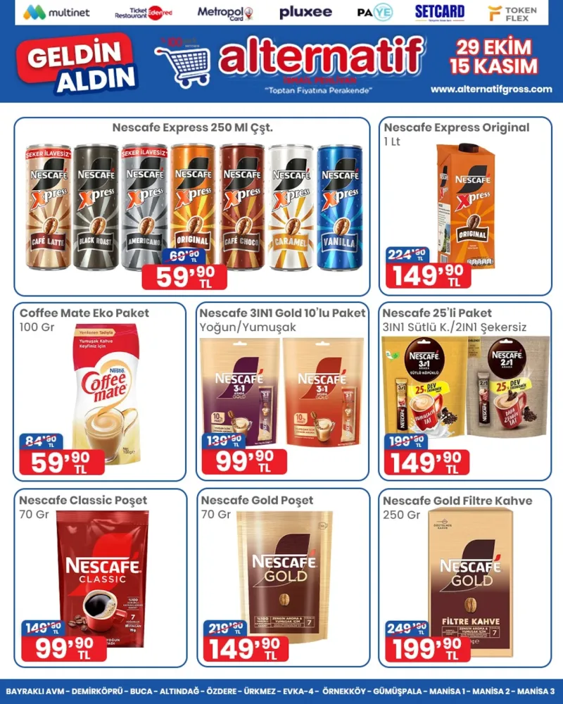 Alternatif Gross Market broşürü