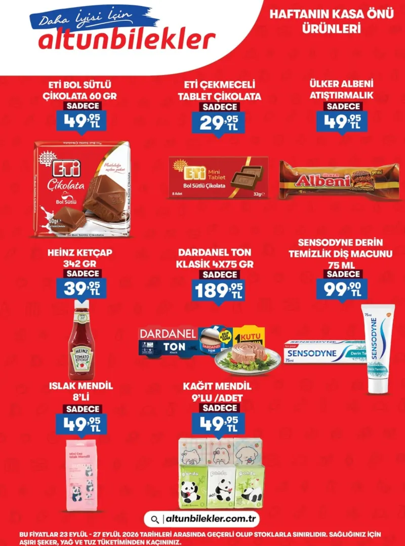 Altunbilekler broşürü sayfa 1