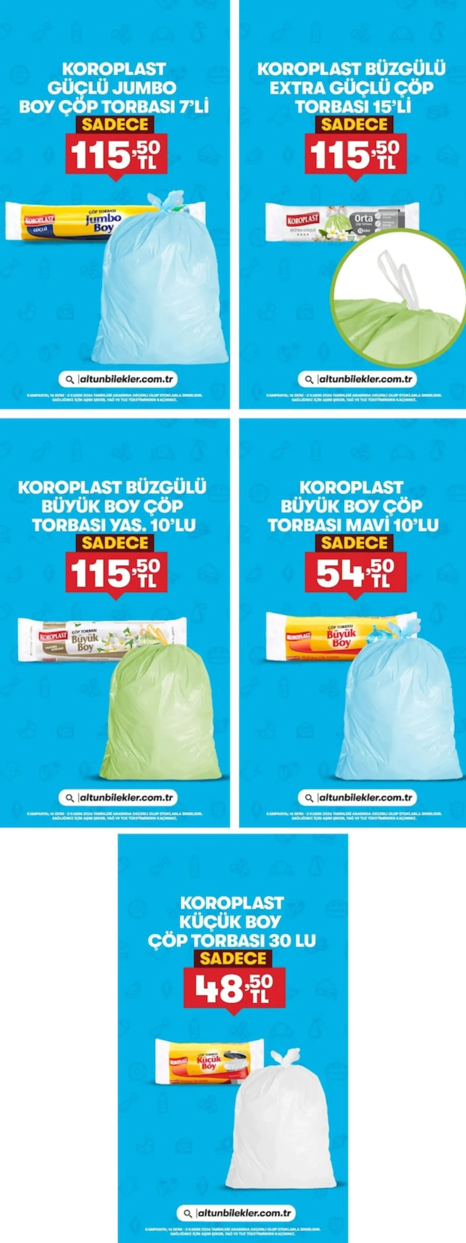 Altunbilekler broşürü sayfa 1