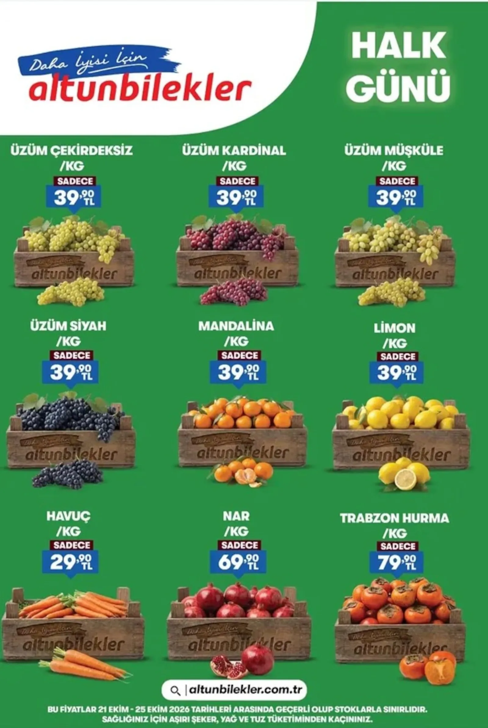 Altunbilekler broşürü sayfa 1