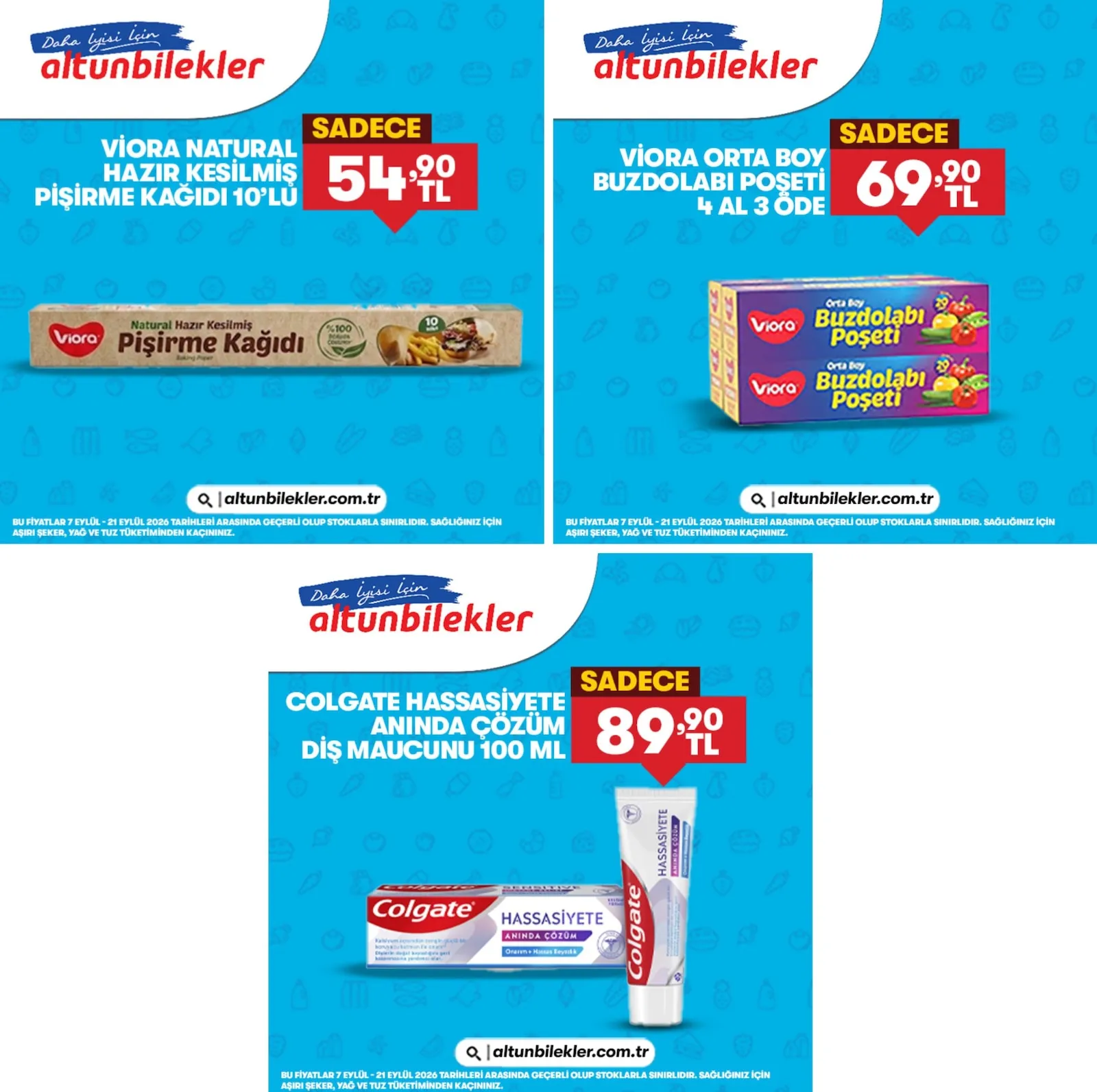 Altunbilekler broşürü sayfa 1