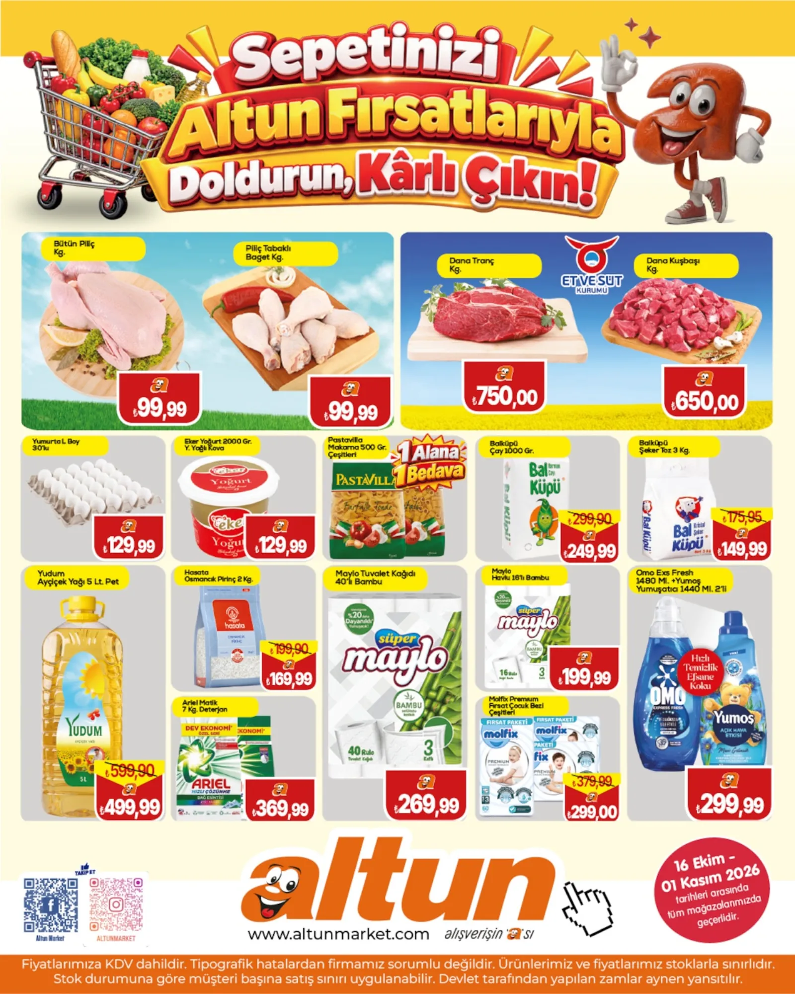 Altun Market broşürü sayfa 1