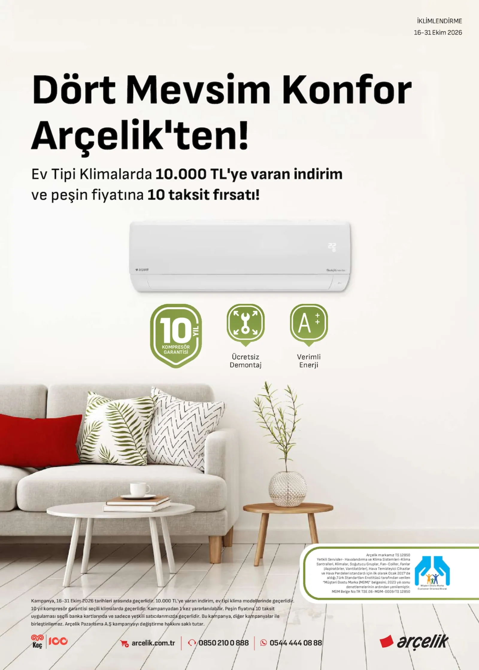 Arçelik broşürü sayfa 1