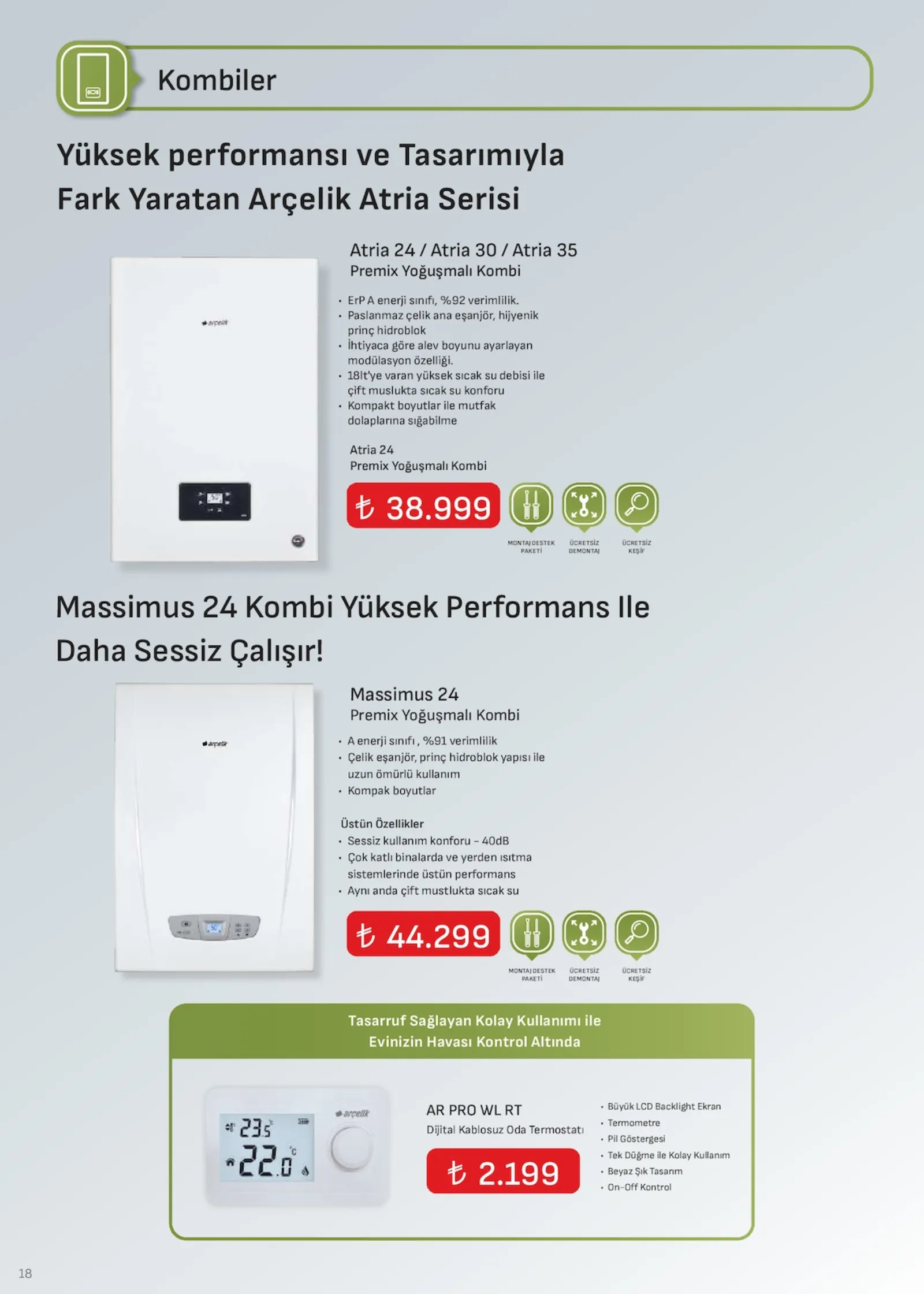 Arçelik broşürü sayfa 18