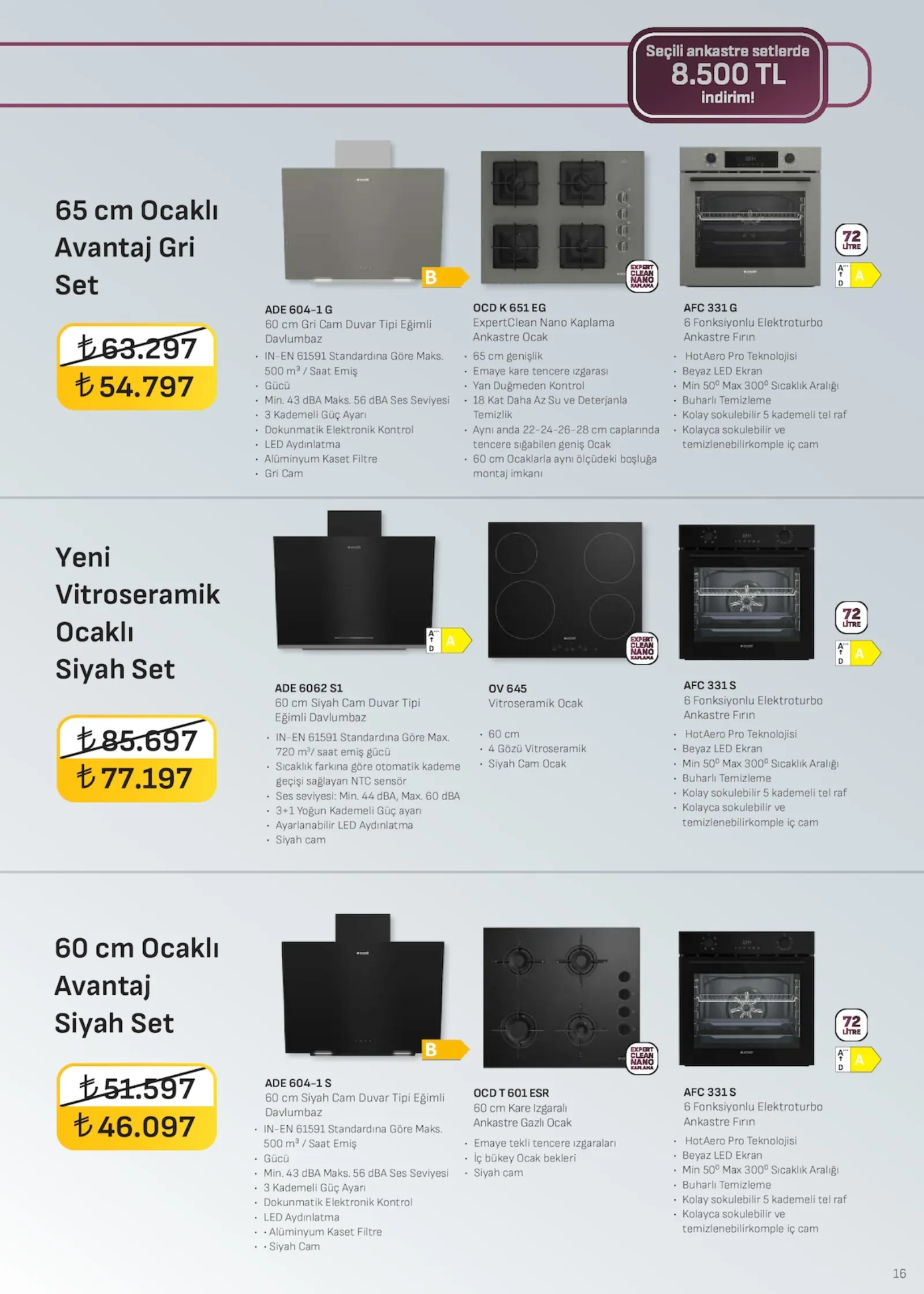Arçelik broşürü sayfa 16