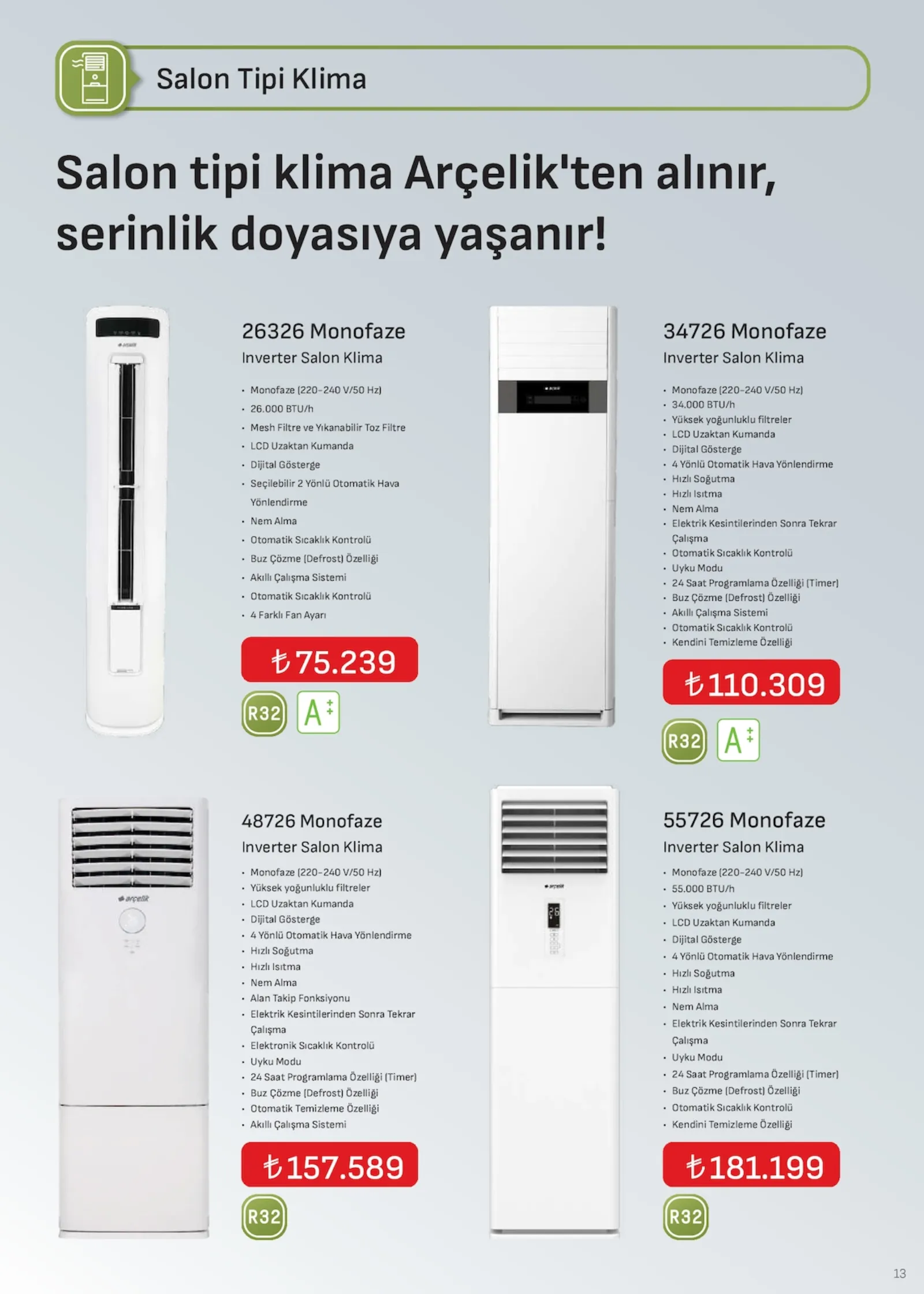 Arçelik broşürü sayfa 13