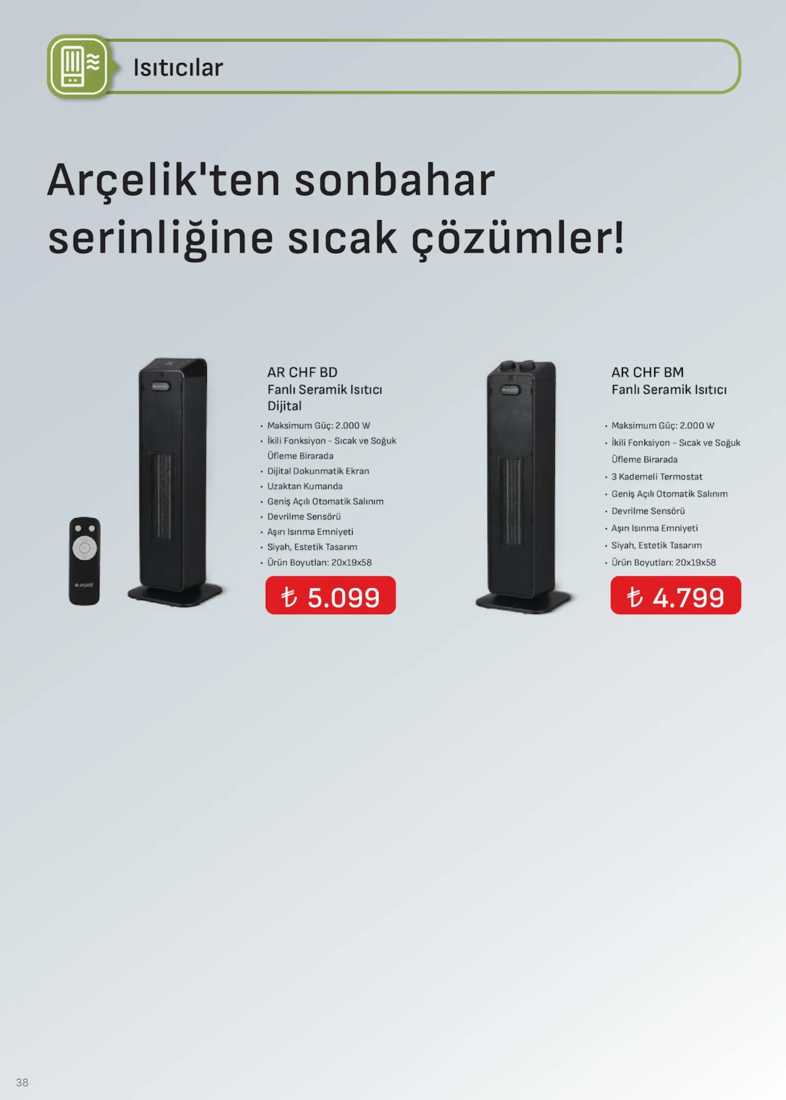 Arçelik broşürü sayfa 38