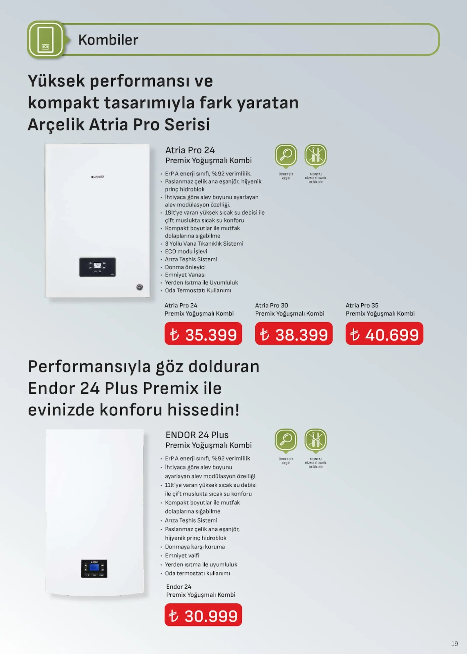Arçelik broşürü sayfa 19