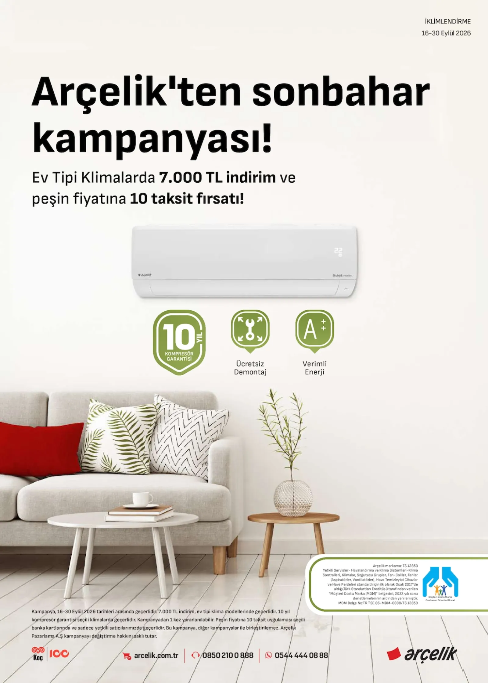 Arçelik broşürü sayfa 1