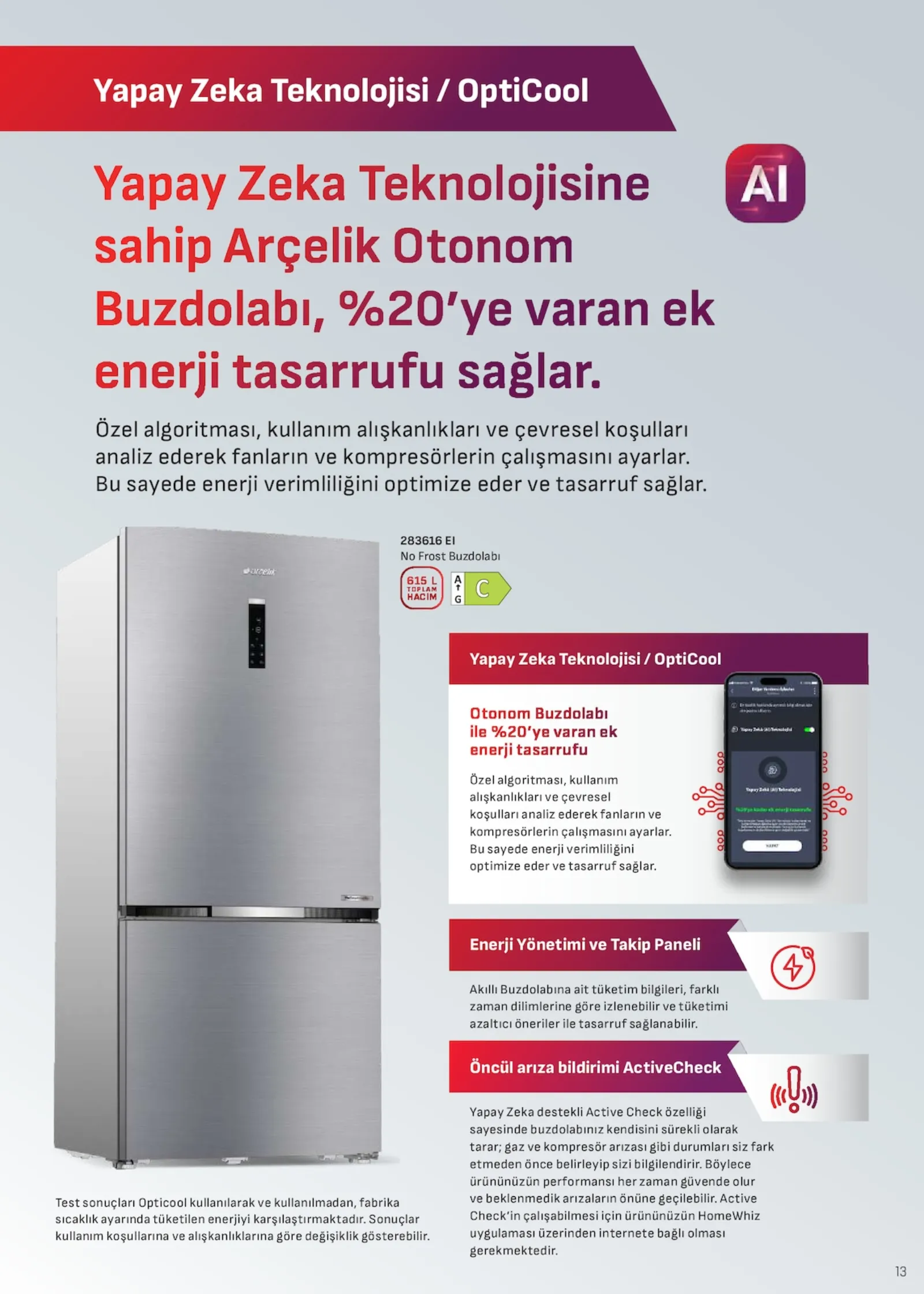 Arçelik broşürü sayfa 13