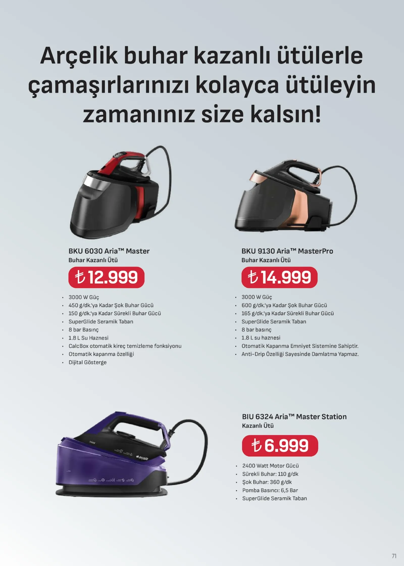 Arçelik broşürü sayfa 71