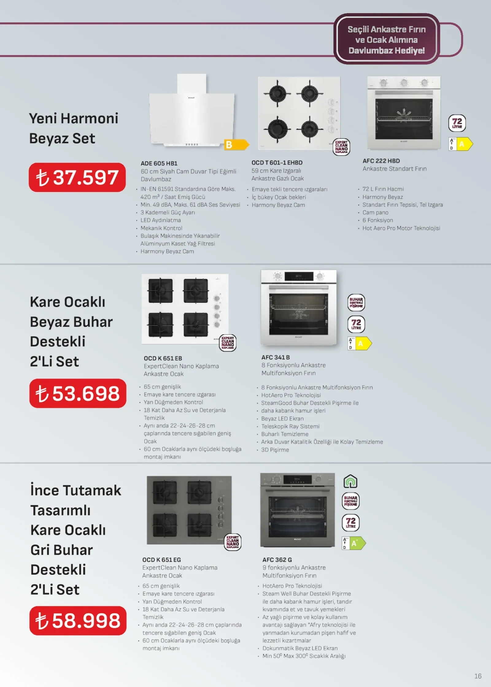 Arçelik broşürü sayfa 16