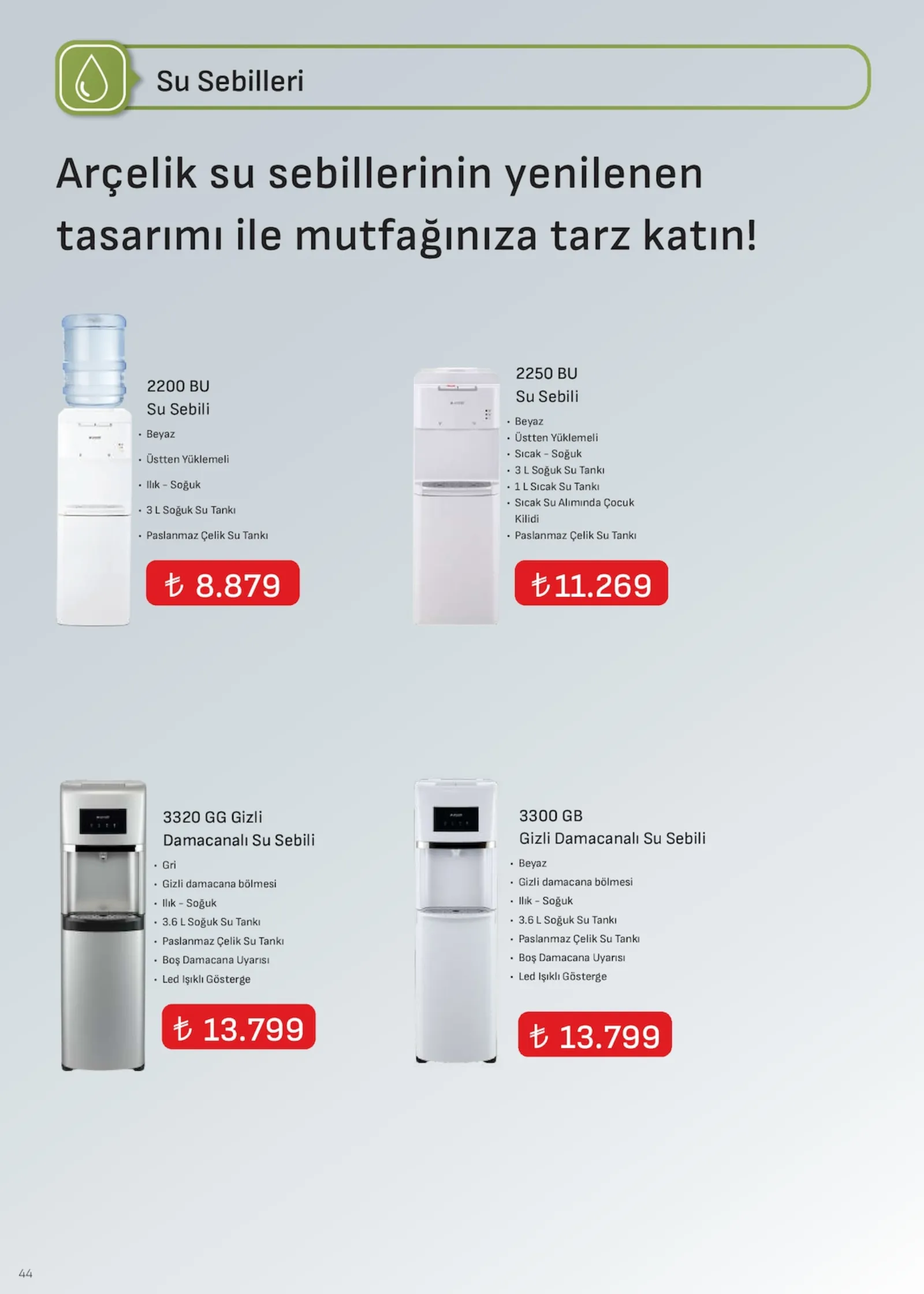 Arçelik broşürü sayfa 44