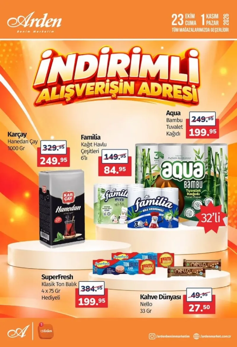 Arden Market broşürü sayfa 1