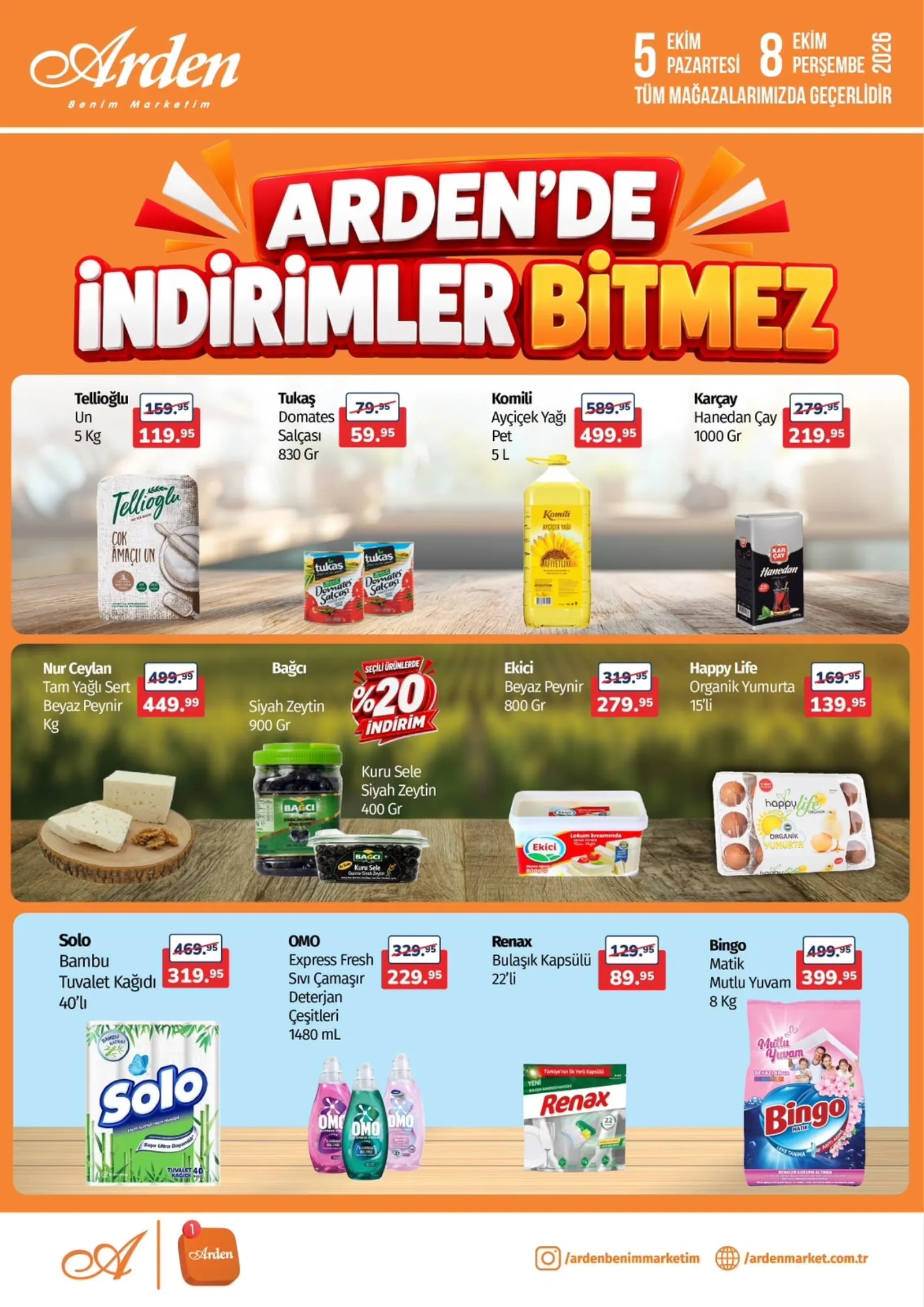 Arden Market broşürü sayfa 1