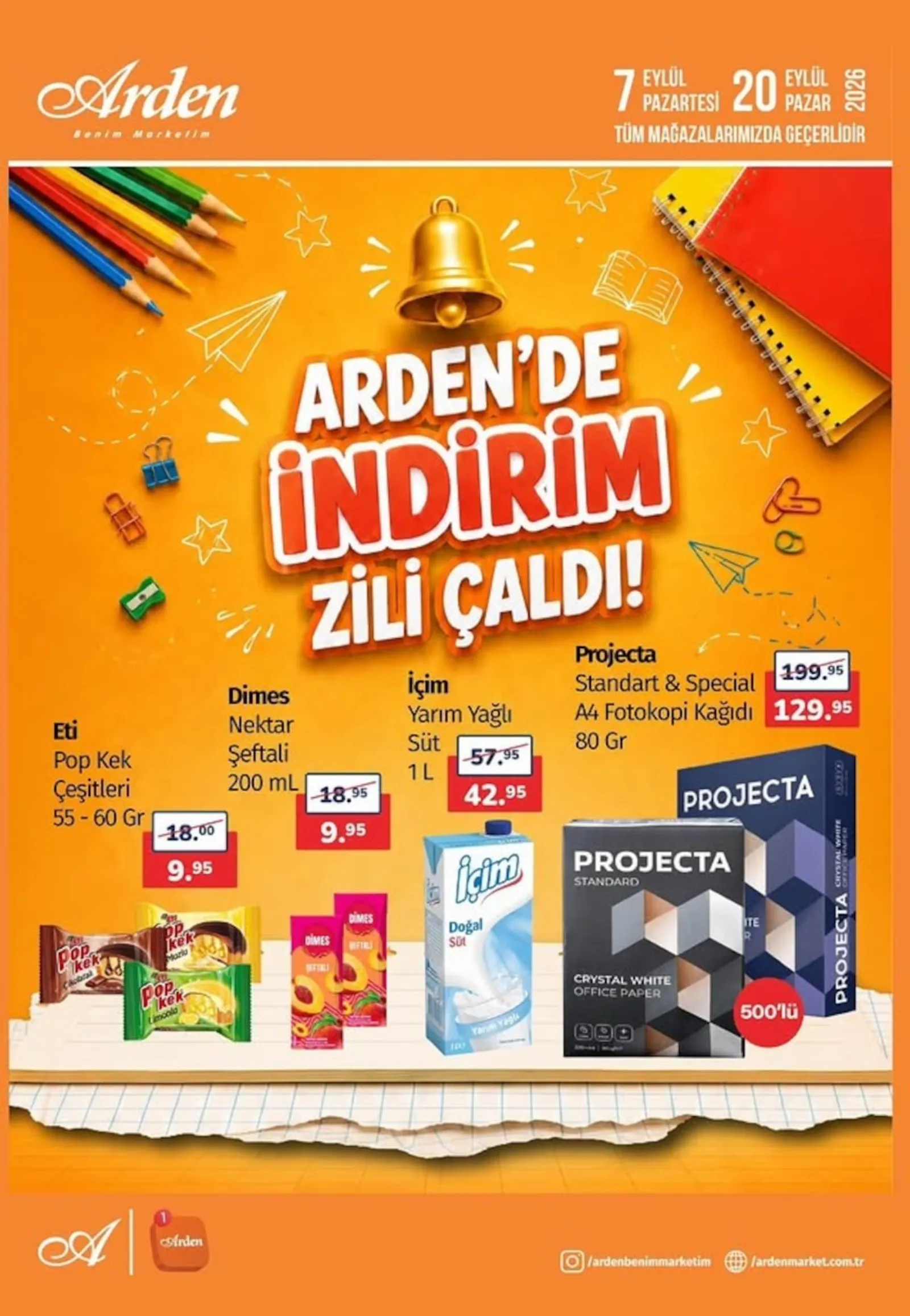 Arden Market broşürü sayfa 1