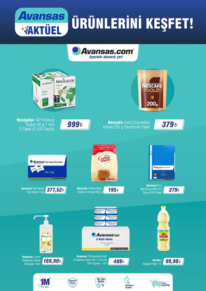 Avansas broşürü sayfa 1