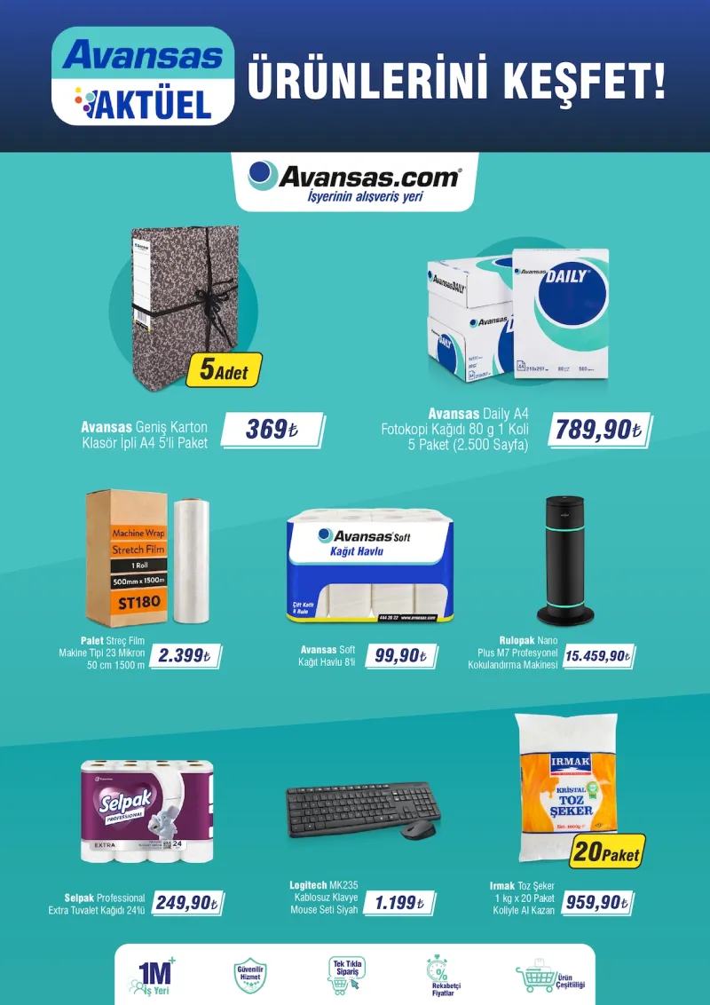 Avansas broşürü sayfa 1