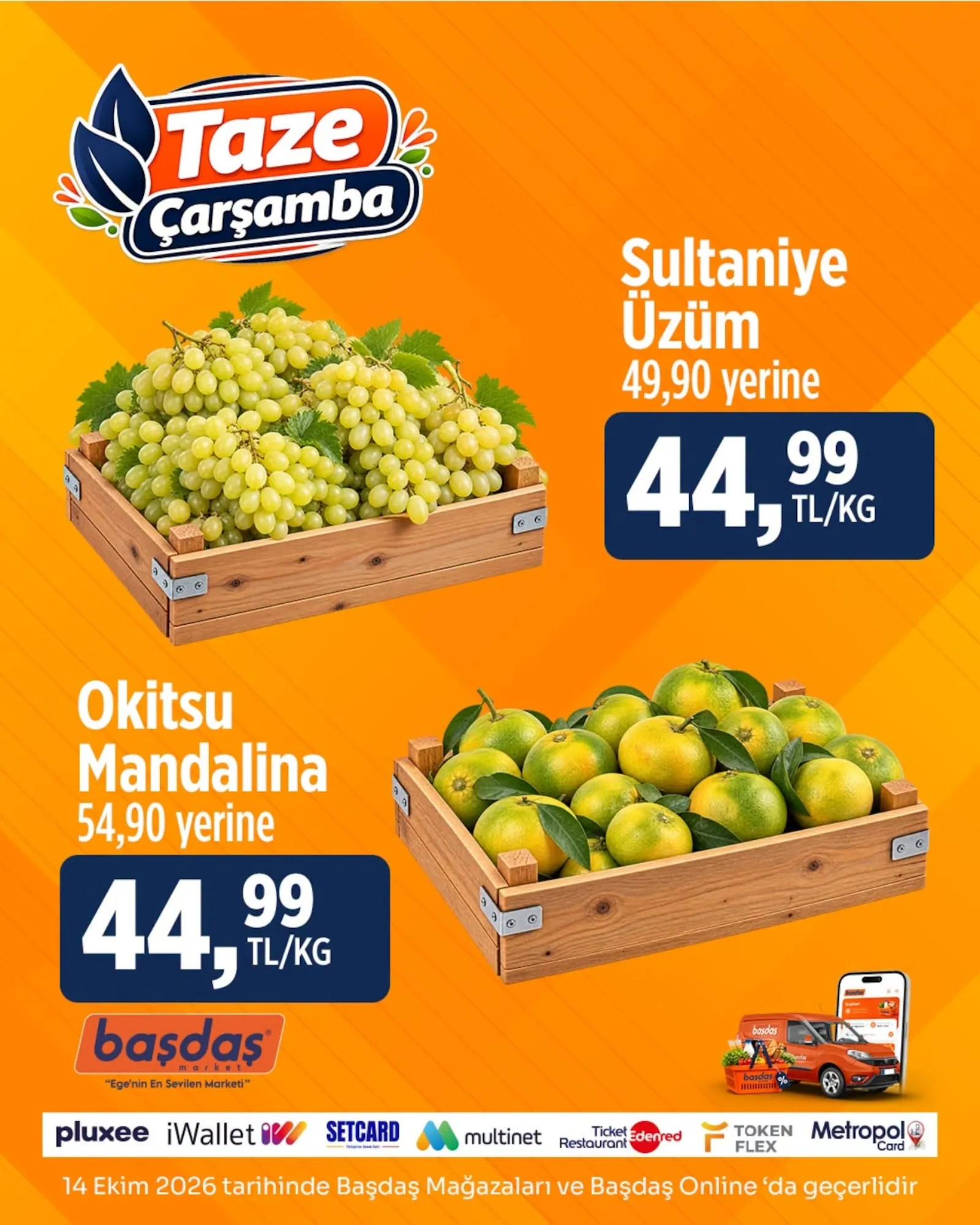 Başdaş Market broşürü sayfa 1