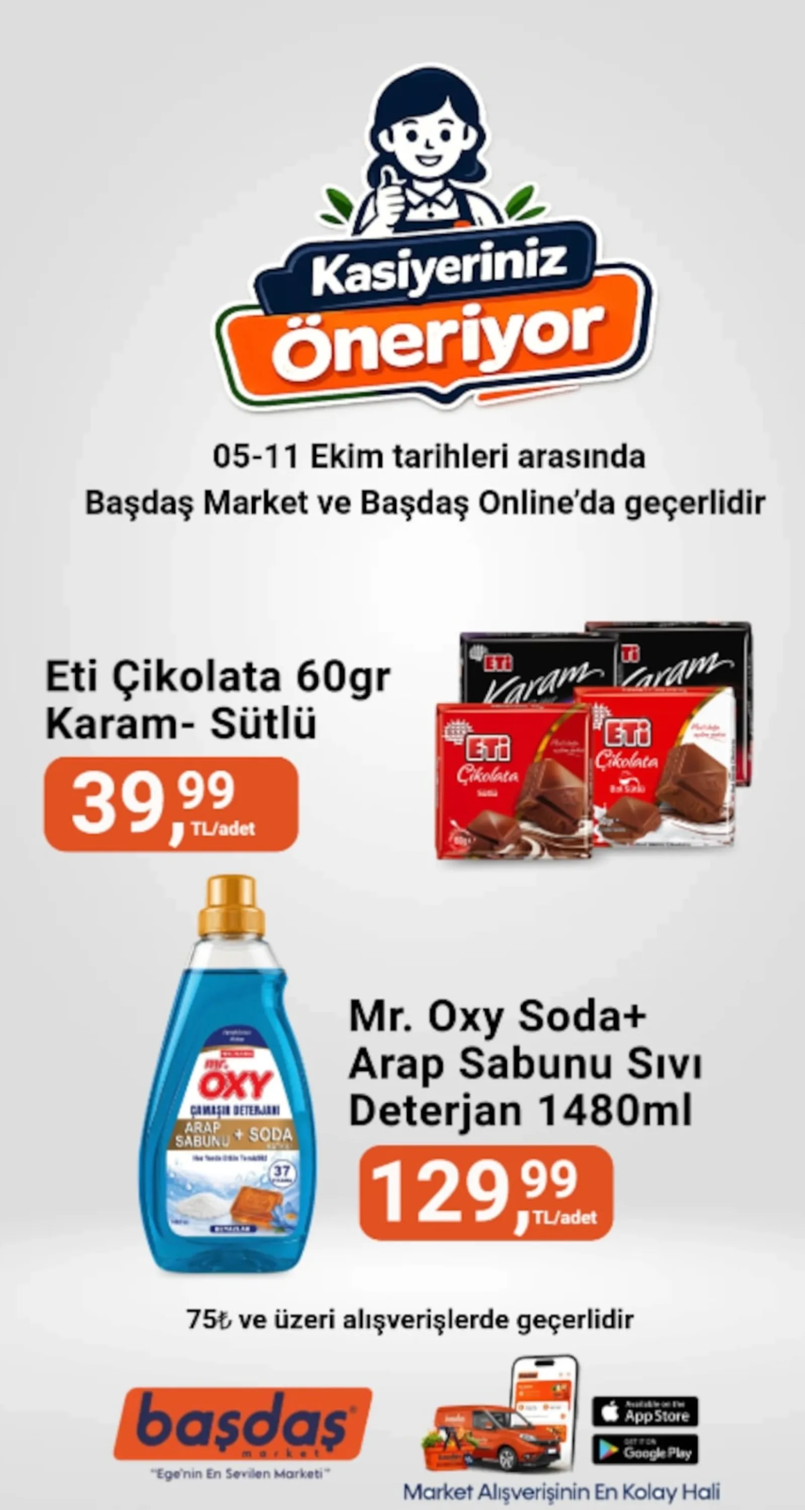 Başdaş Market broşürü sayfa 1