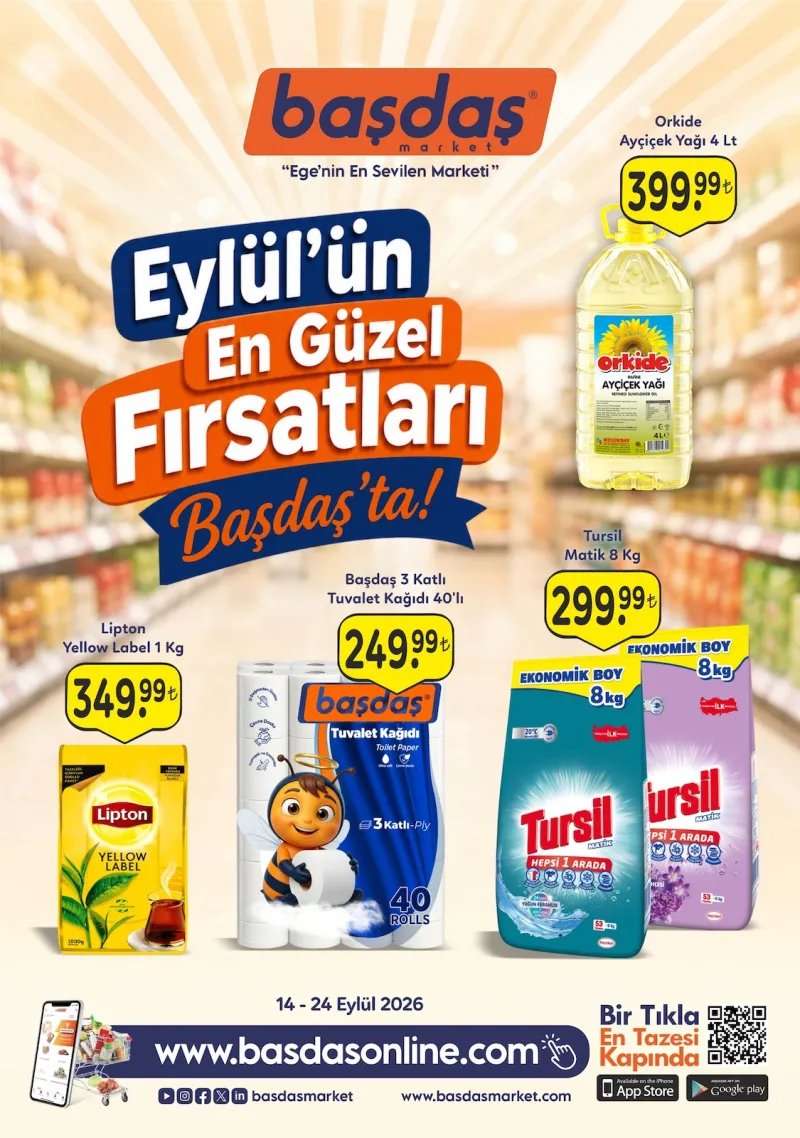 Başdaş Market broşürü sayfa 1