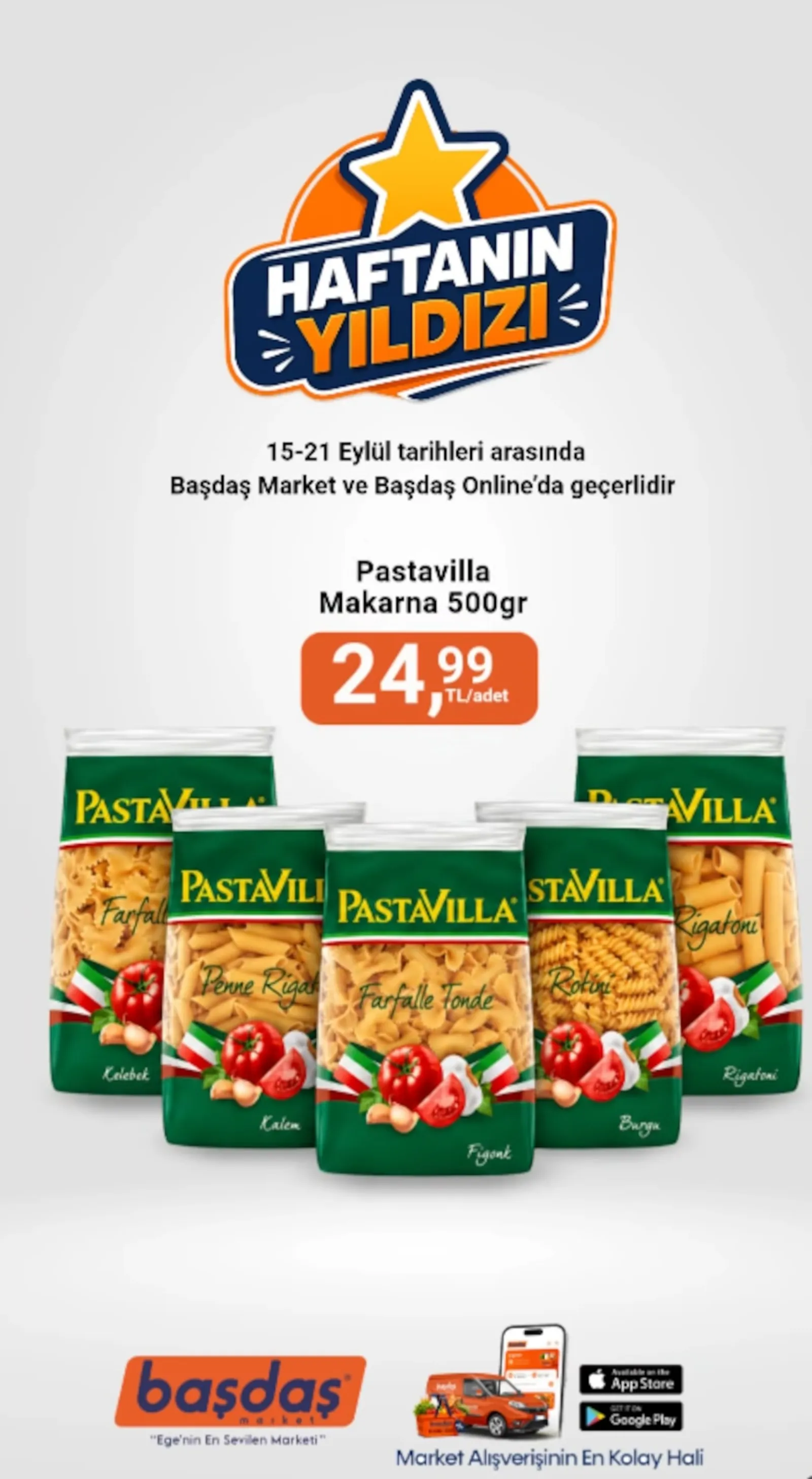 Başdaş Market broşürü sayfa 1