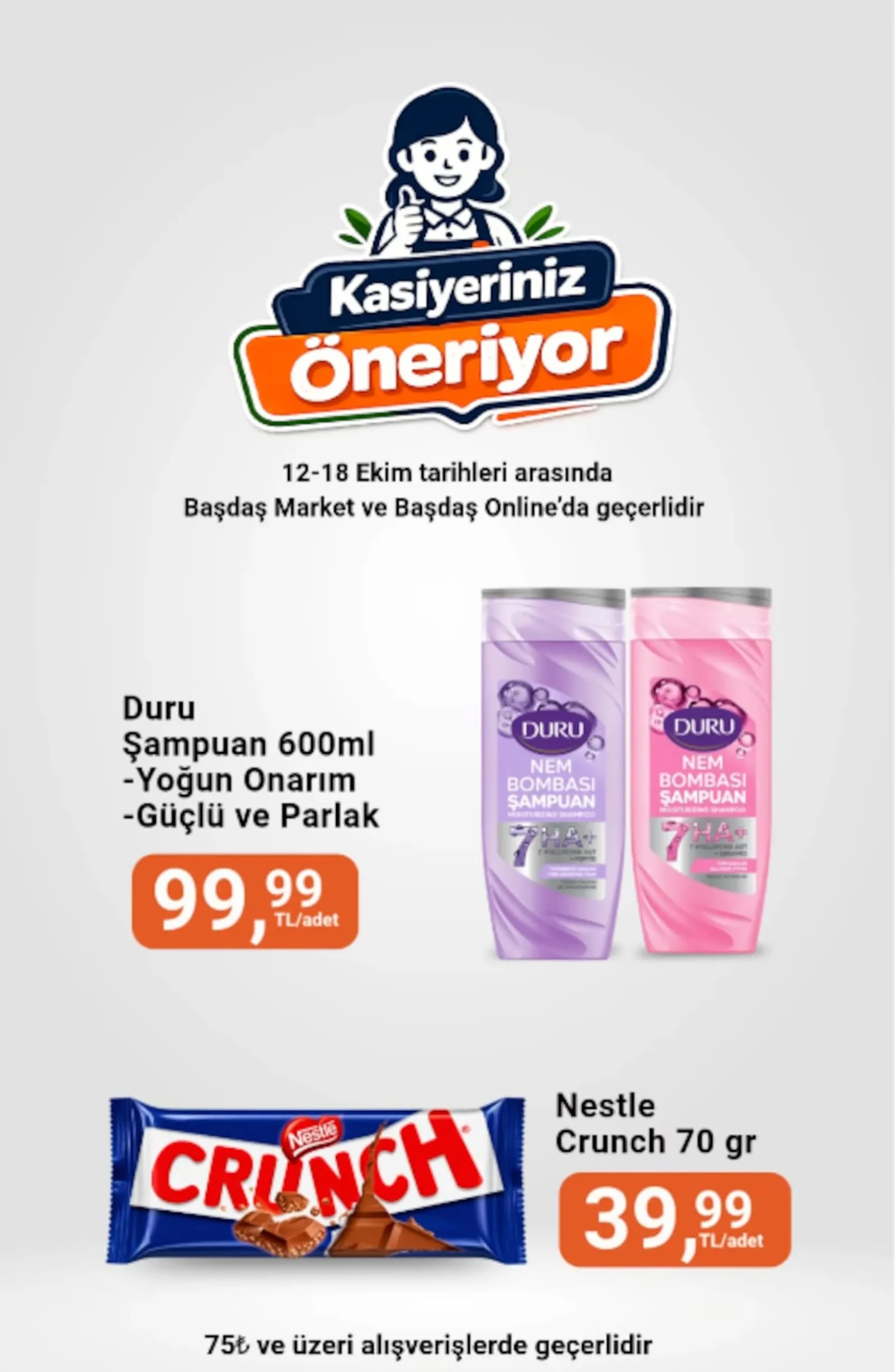 Başdaş Market broşürü sayfa 1