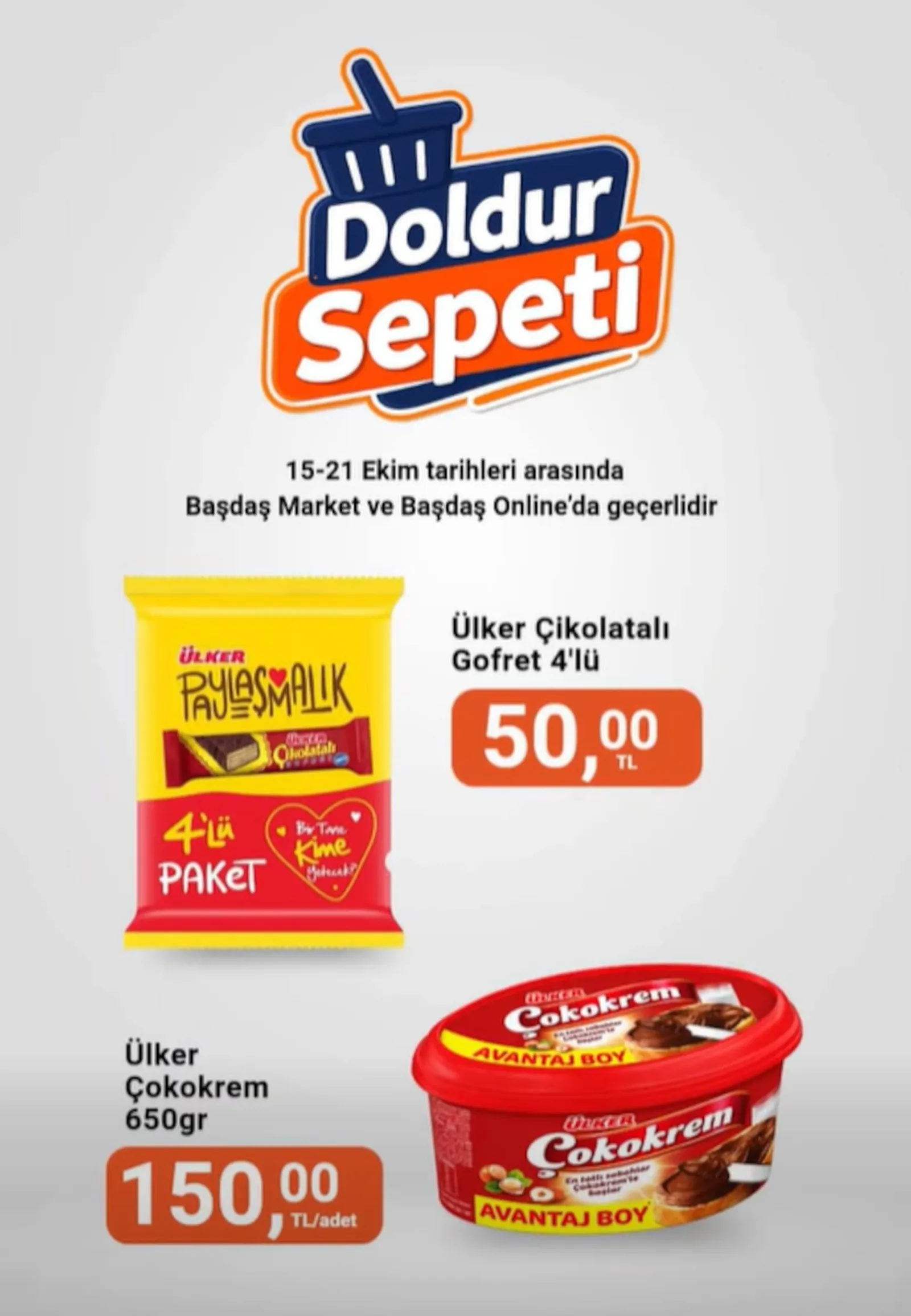 Başdaş Market broşürü sayfa 1