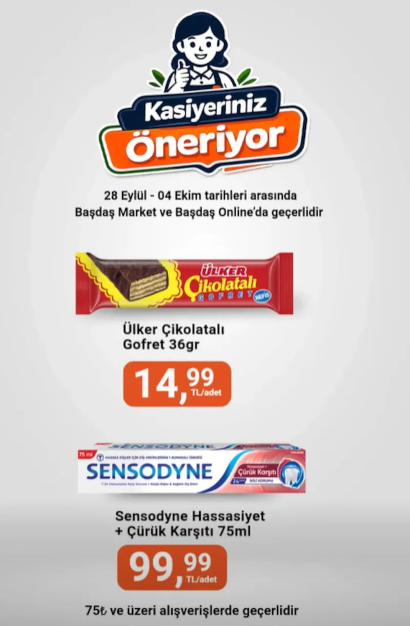 Başdaş Market broşürü sayfa 1