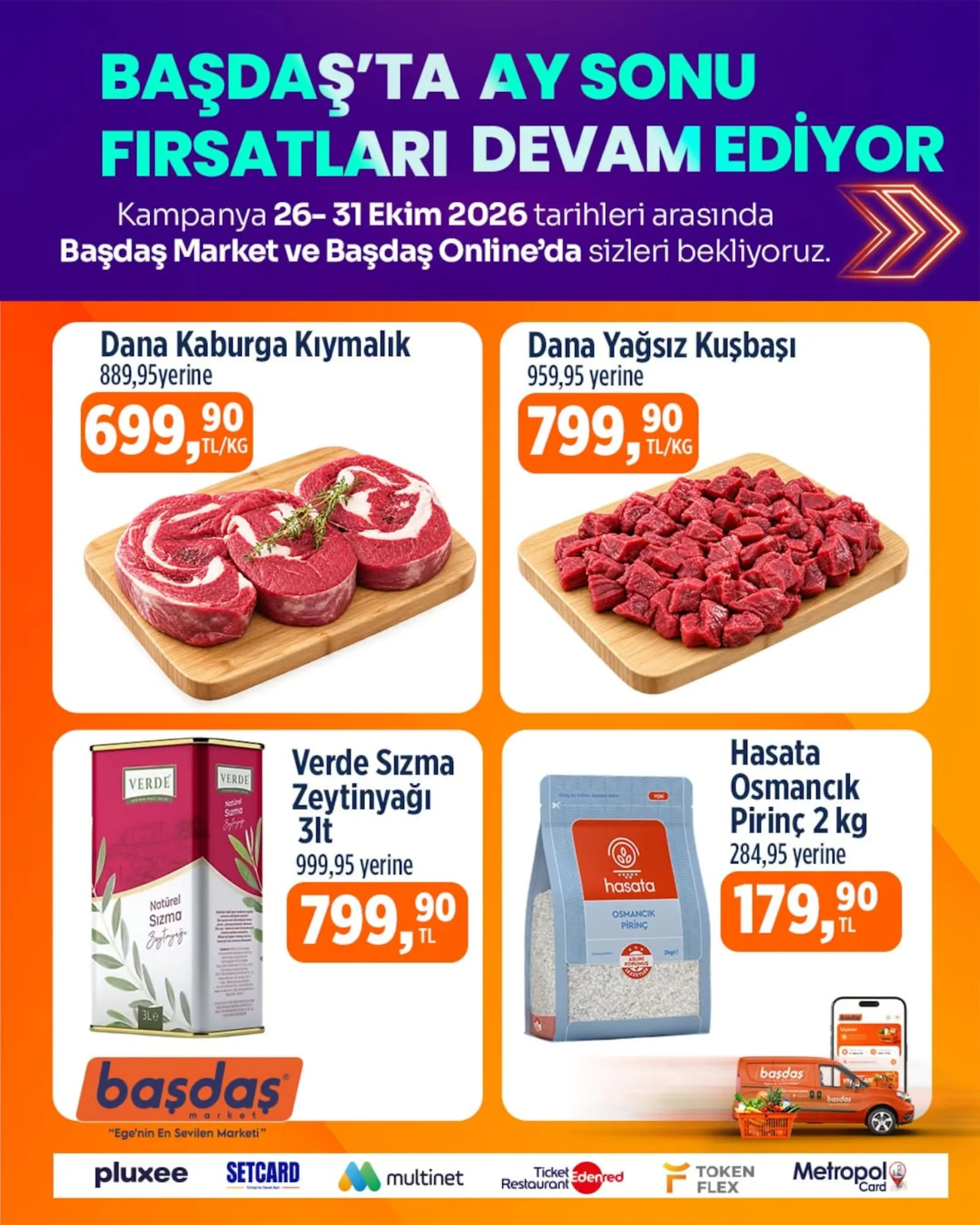 Başdaş Market broşürü sayfa 1