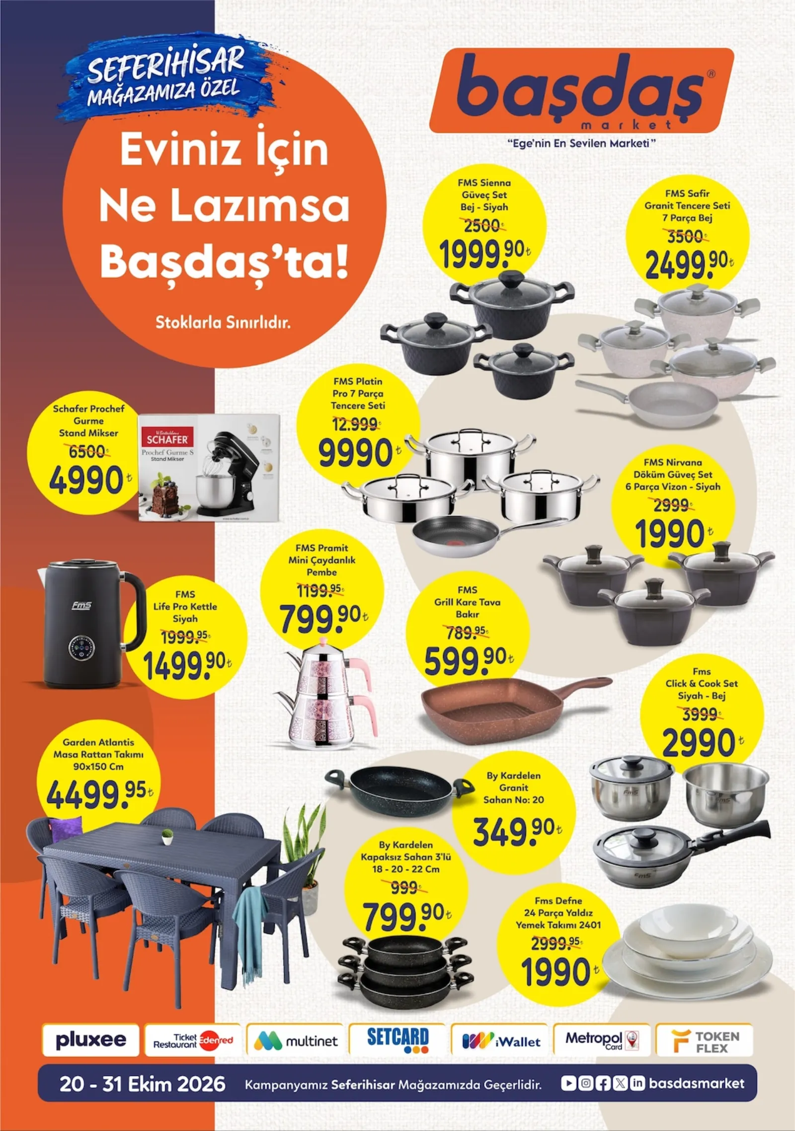 Başdaş Market broşürü sayfa 1