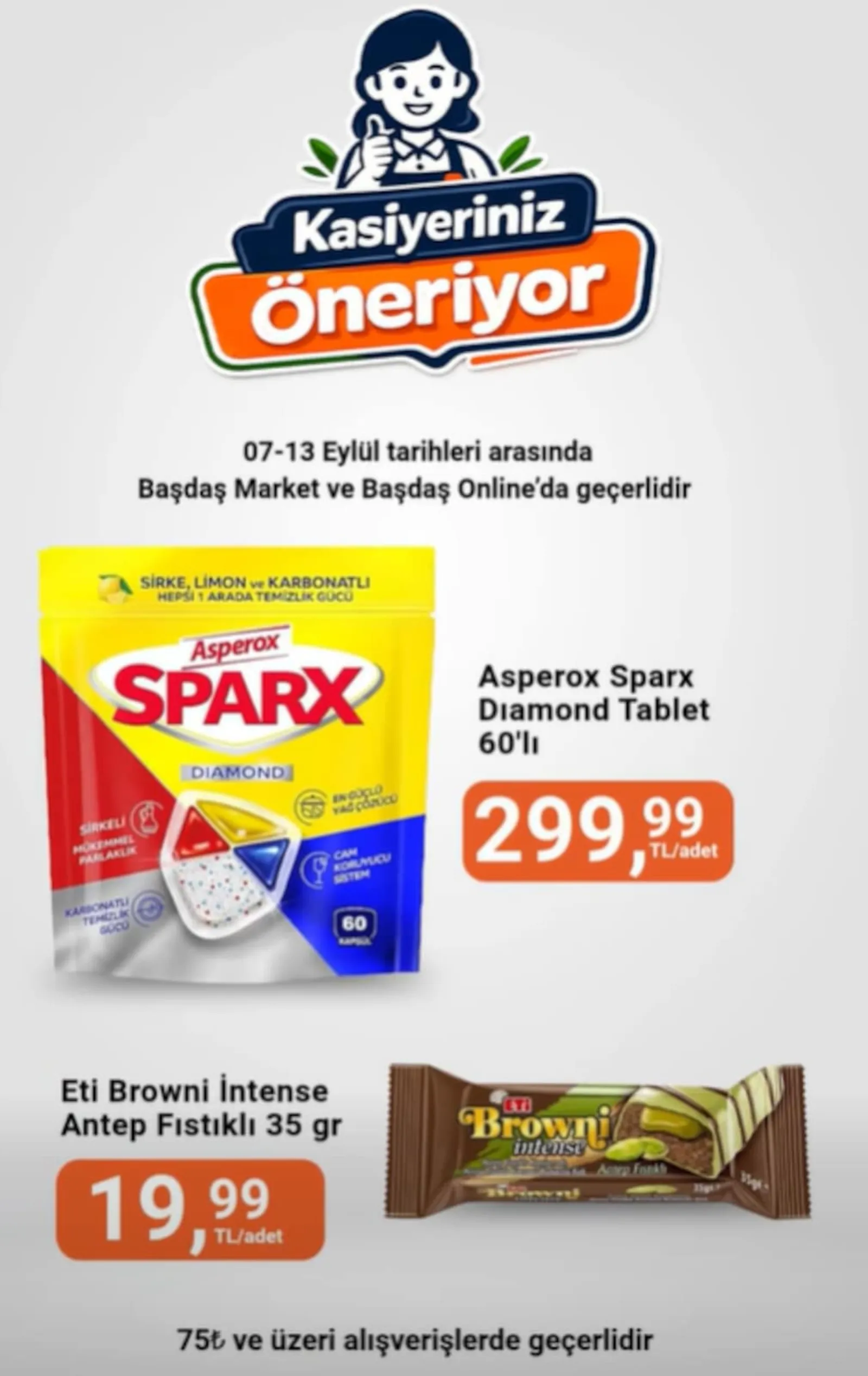 Başdaş Market broşürü sayfa 1