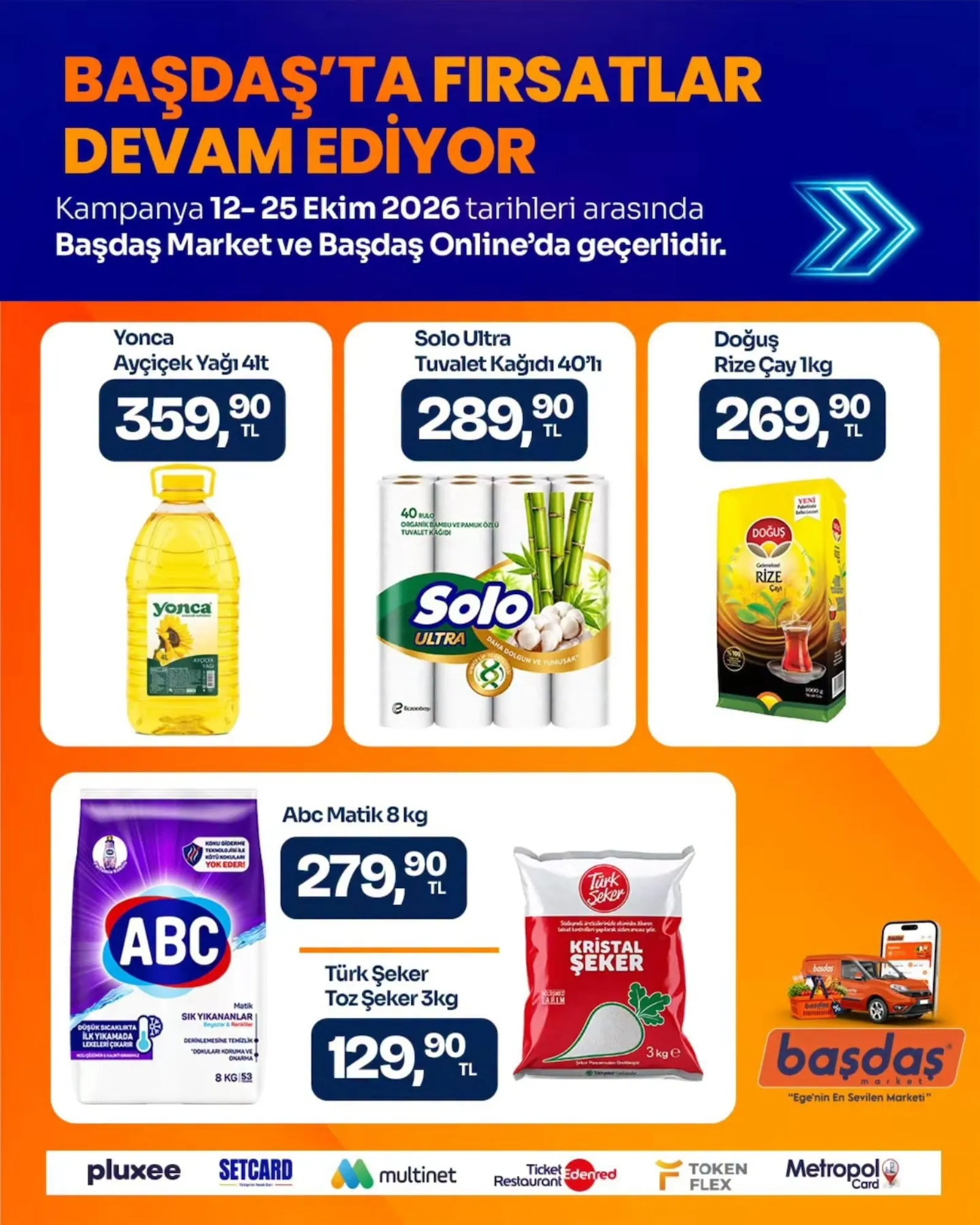 Başdaş Market broşürü sayfa 1