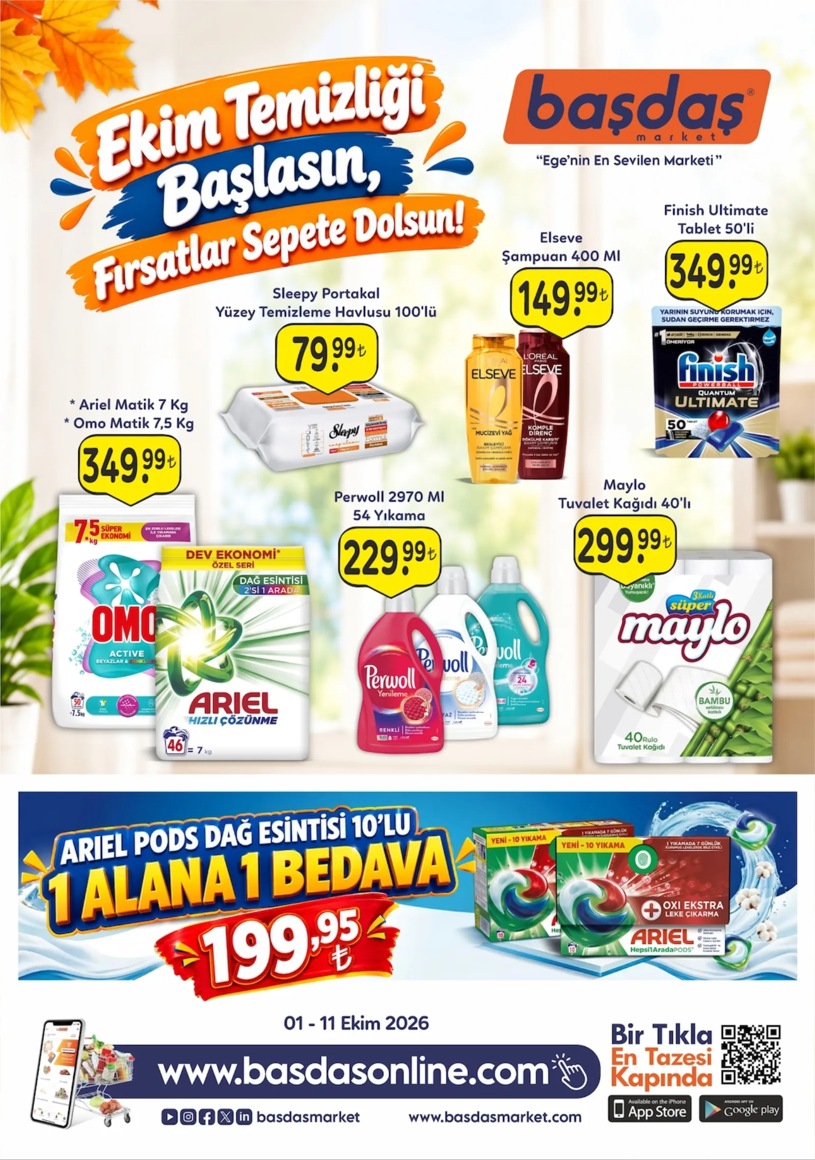 Başdaş Market broşürü sayfa 1