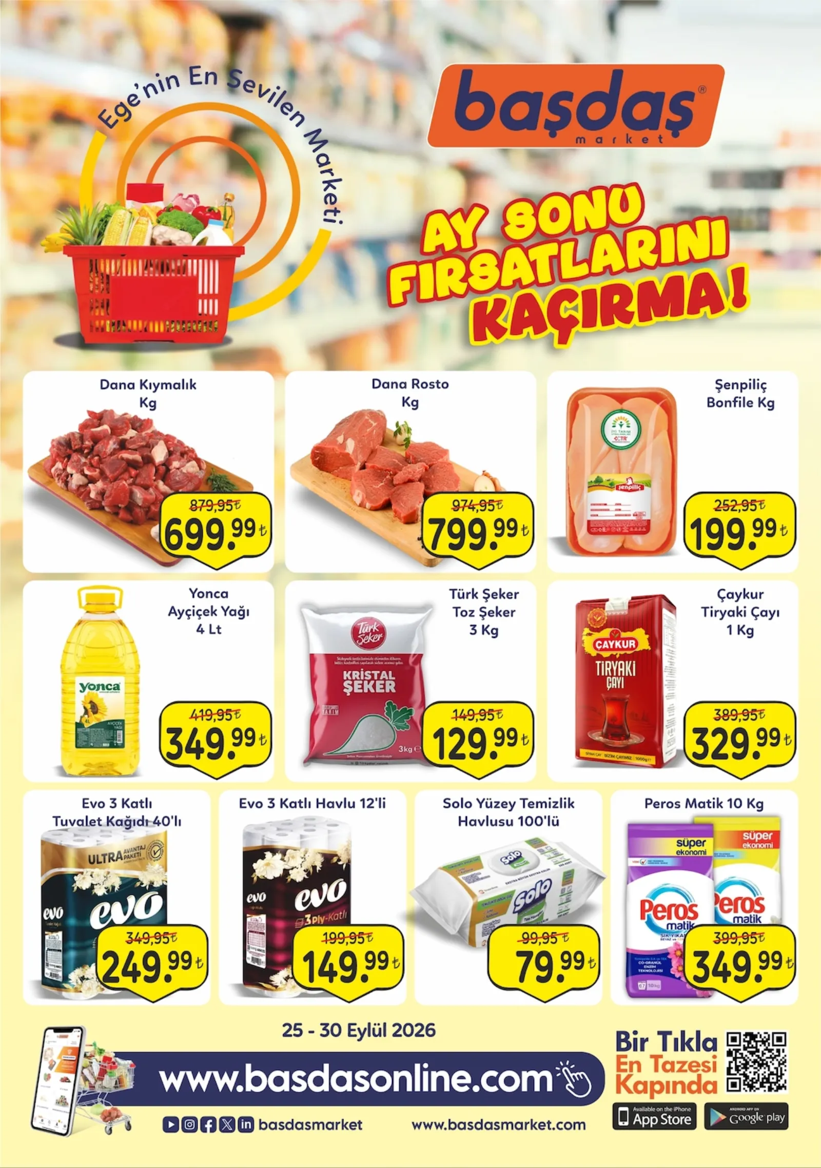 Başdaş Market broşürü sayfa 1