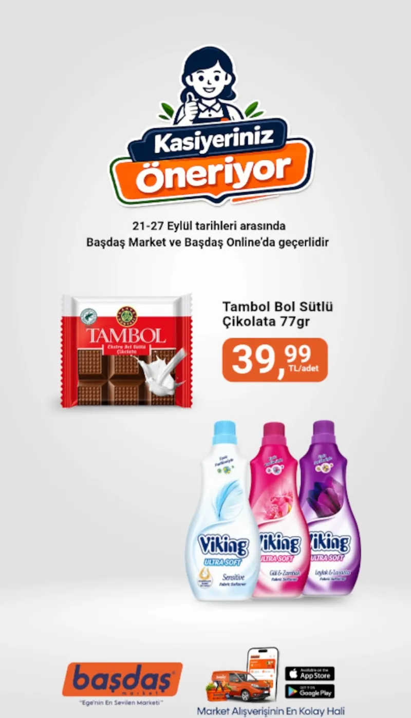 Başdaş Market broşürü sayfa 1