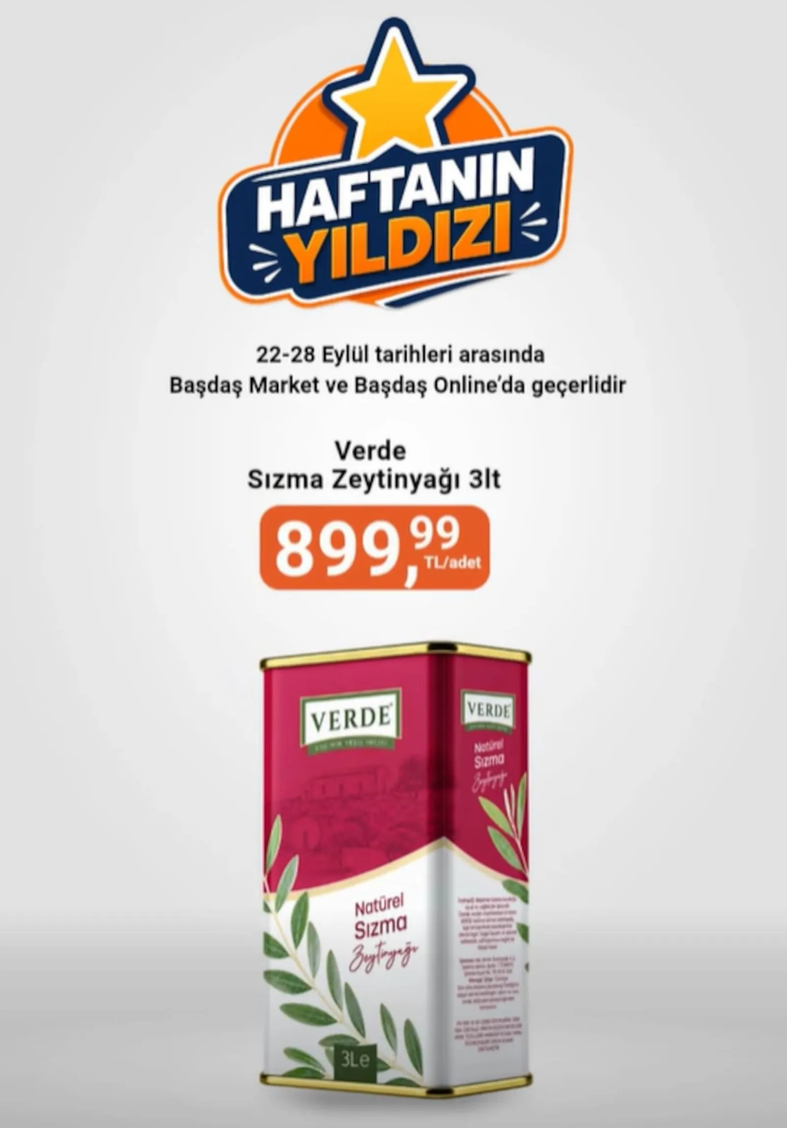Başdaş Market broşürü sayfa 1