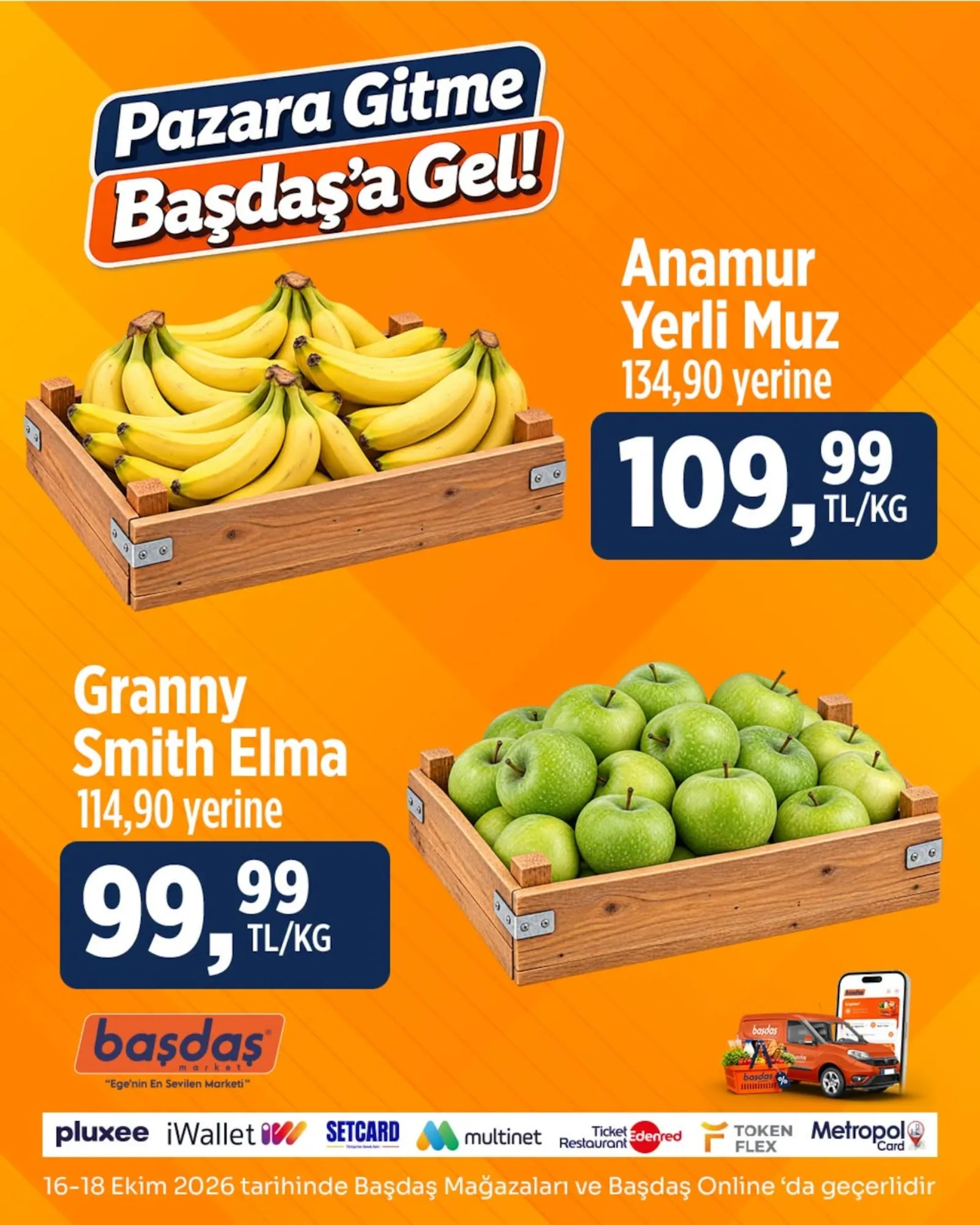 Başdaş Market broşürü sayfa 1