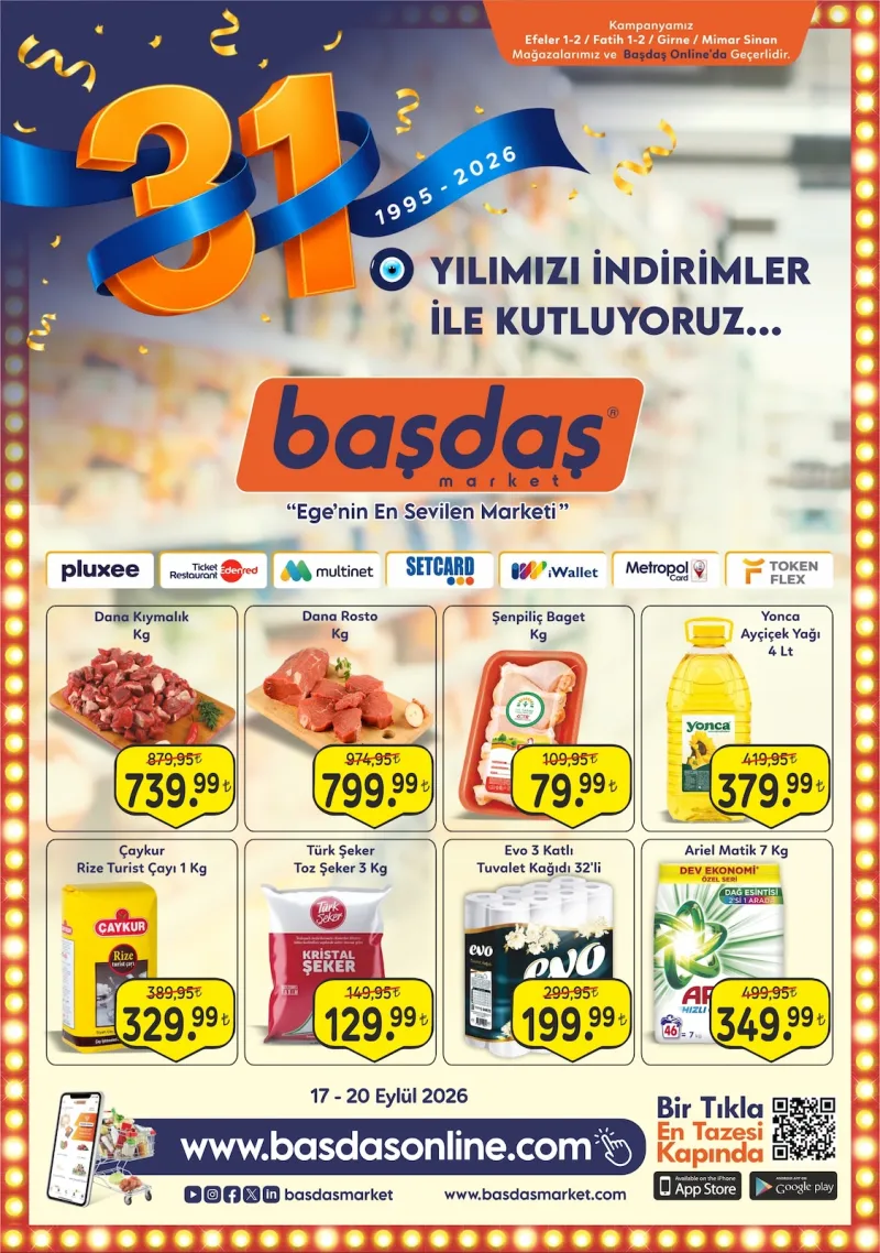 Başdaş Market broşürü sayfa 1