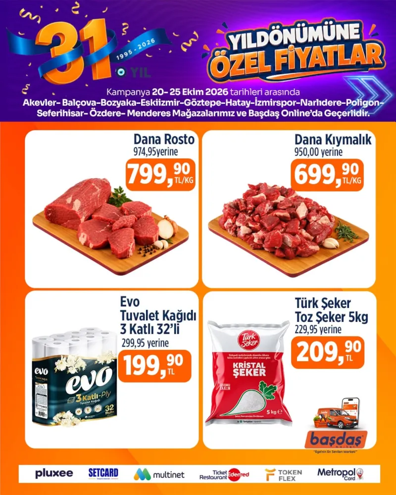 Başdaş Market broşürü sayfa 1