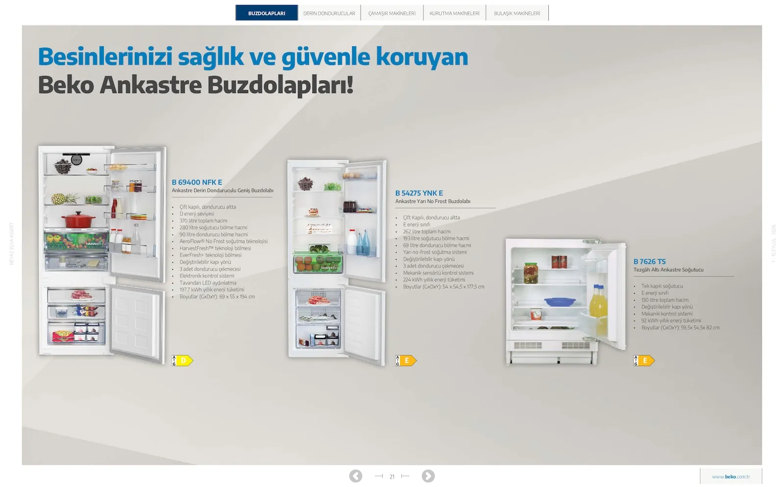Beko broşürü sayfa 21