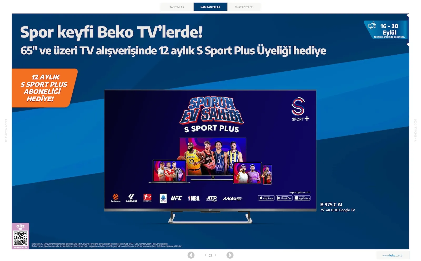 Beko broşürü sayfa 22
