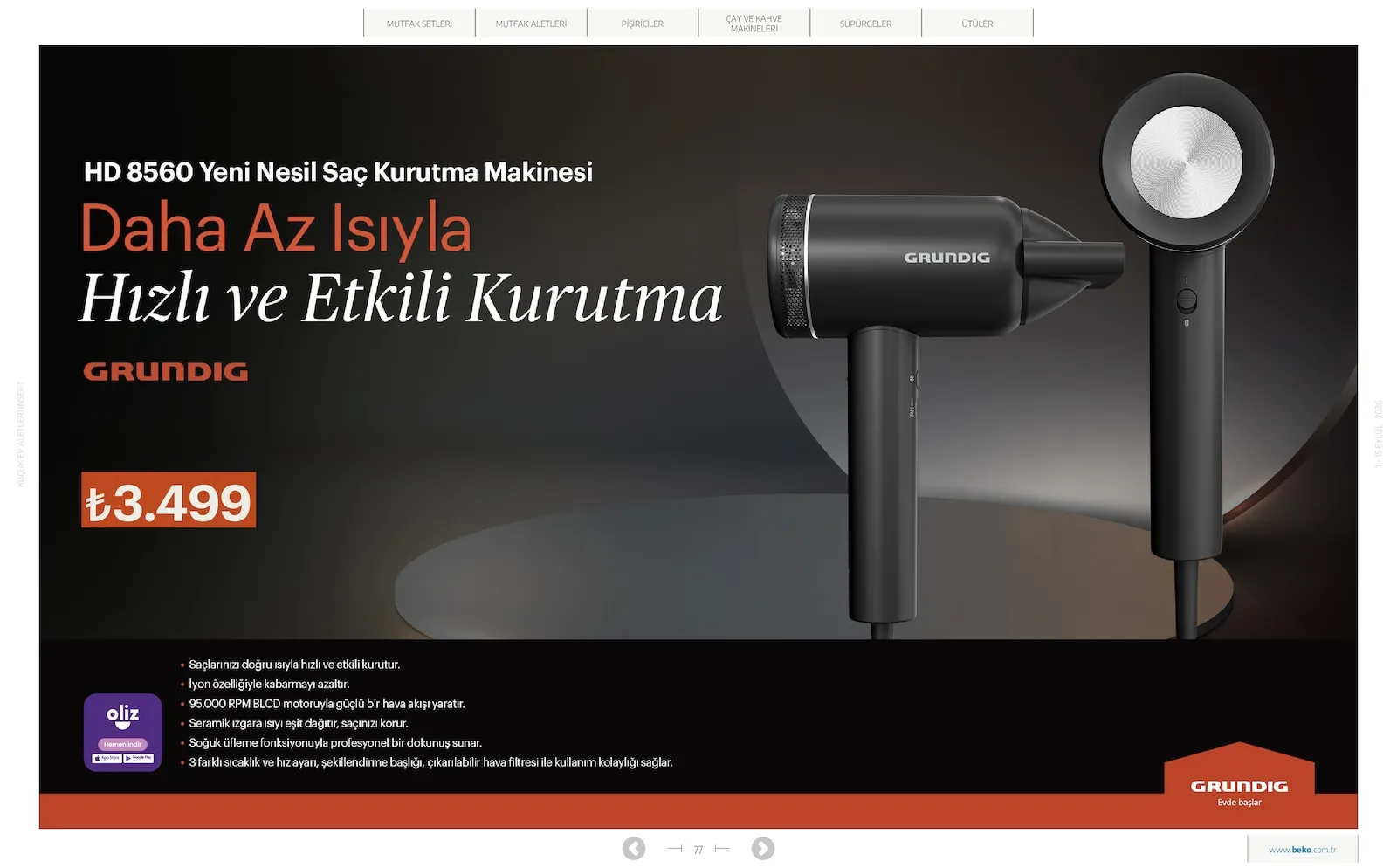 Beko broşürü sayfa 77