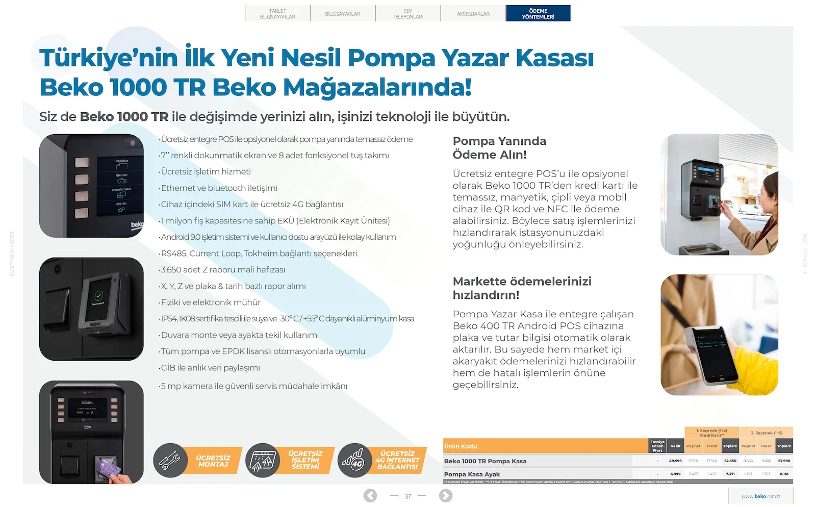 Beko broşürü sayfa 37