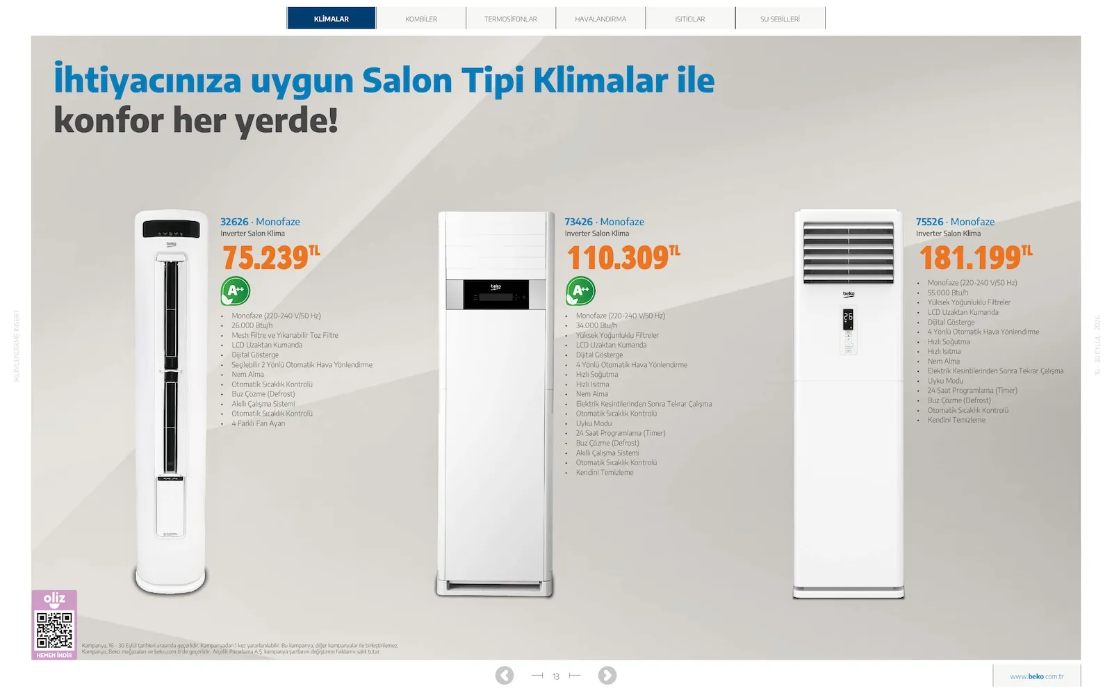 Beko broşürü sayfa 13
