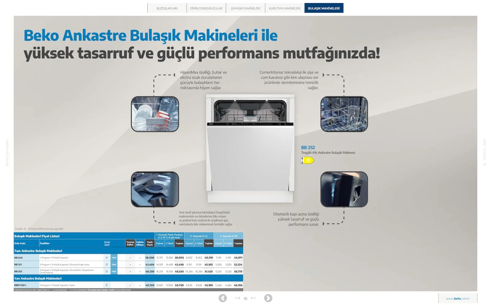 Beko broşürü sayfa 55