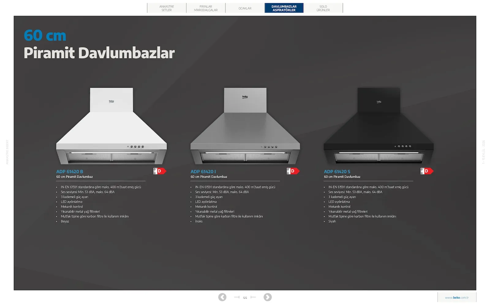 Beko broşürü sayfa 44