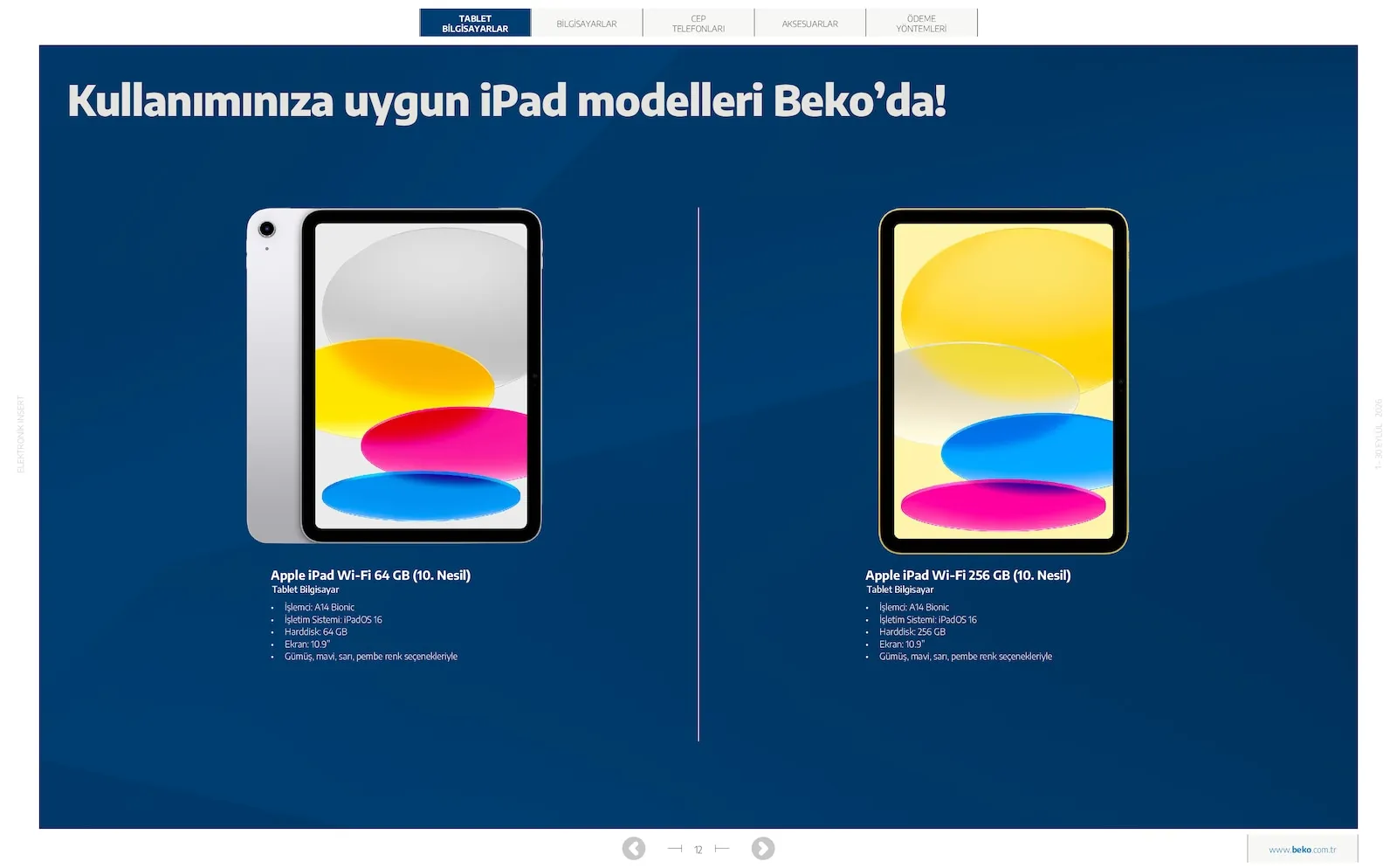 Beko broşürü sayfa 12